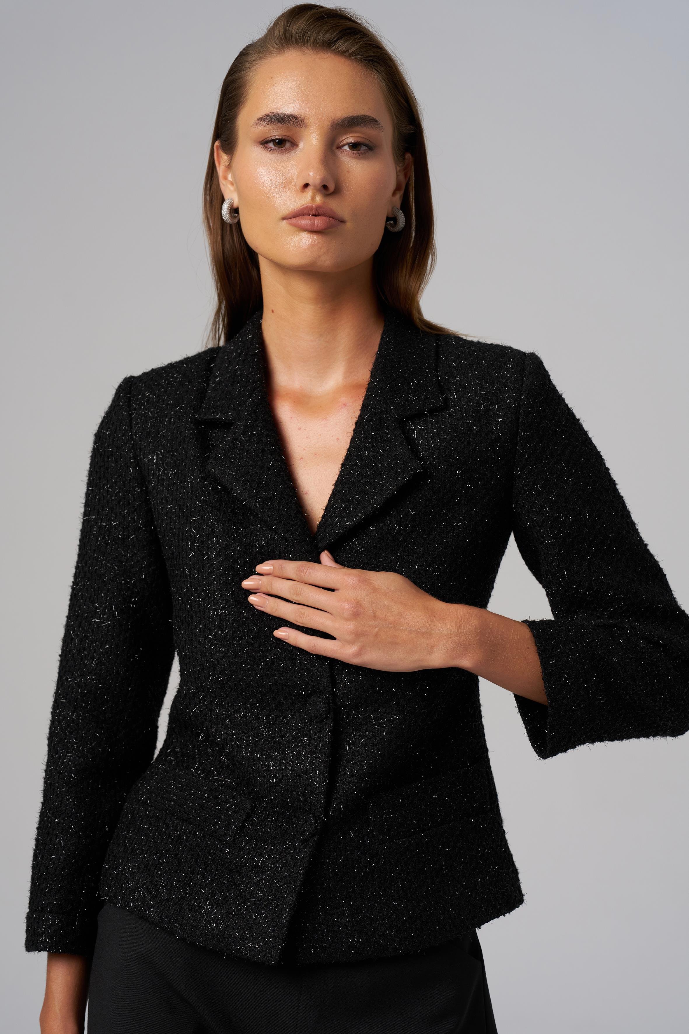 Siyah Petite Tüvit Ceket