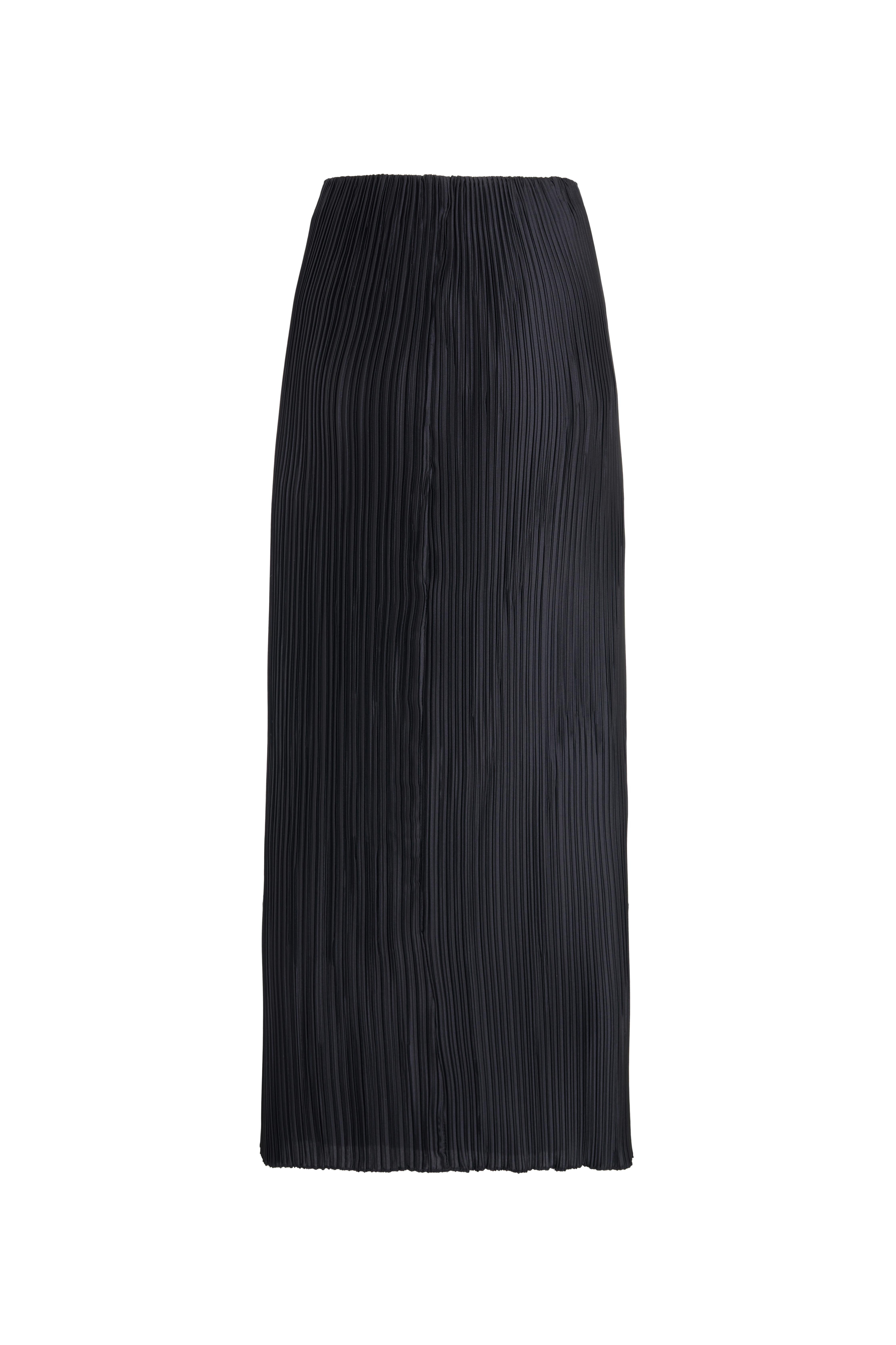 Siyah Pilise Maxi Kalem Etek - Exclusive Colletion