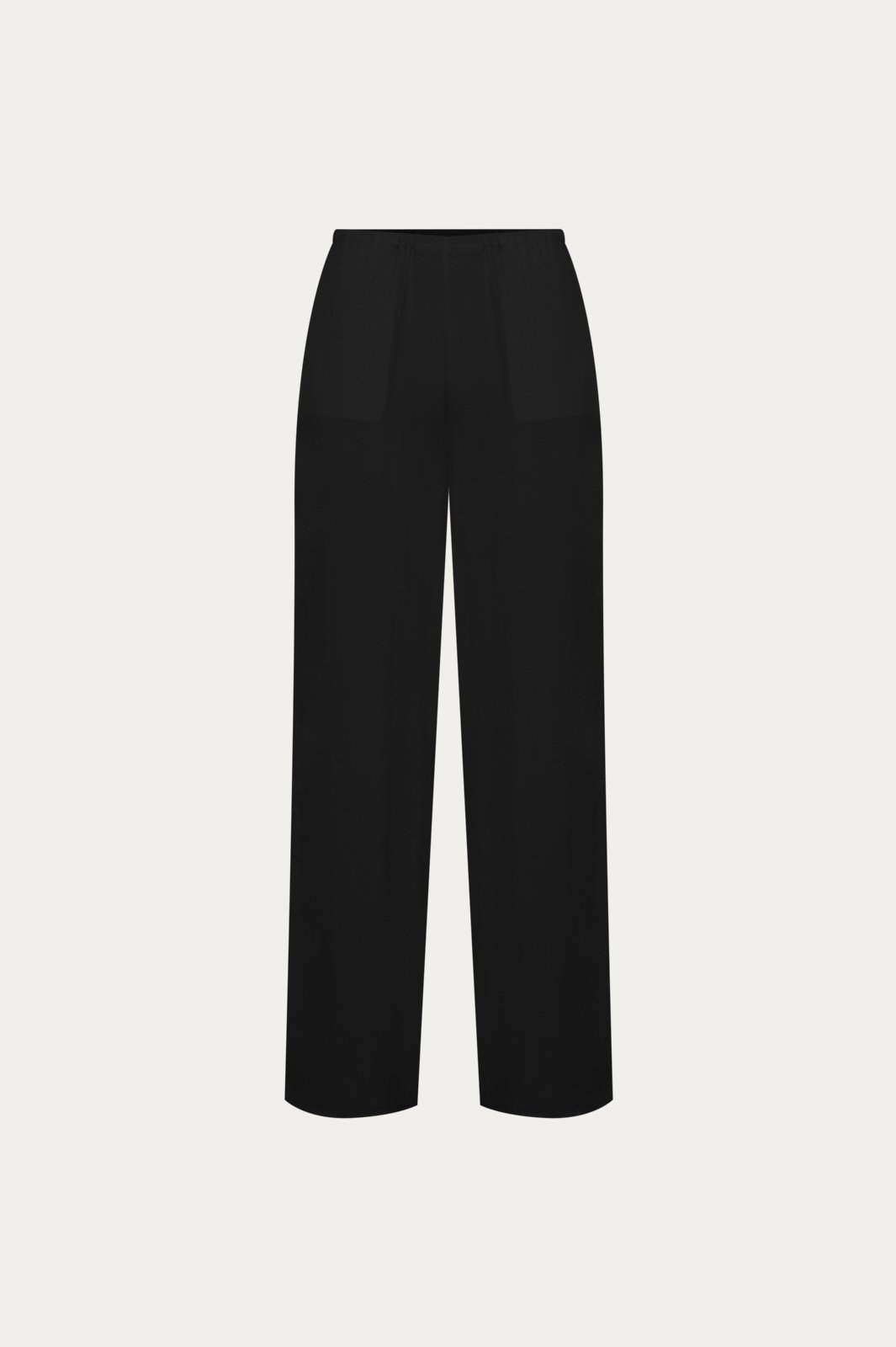 Siyah Pj Form Cupro Pantolon