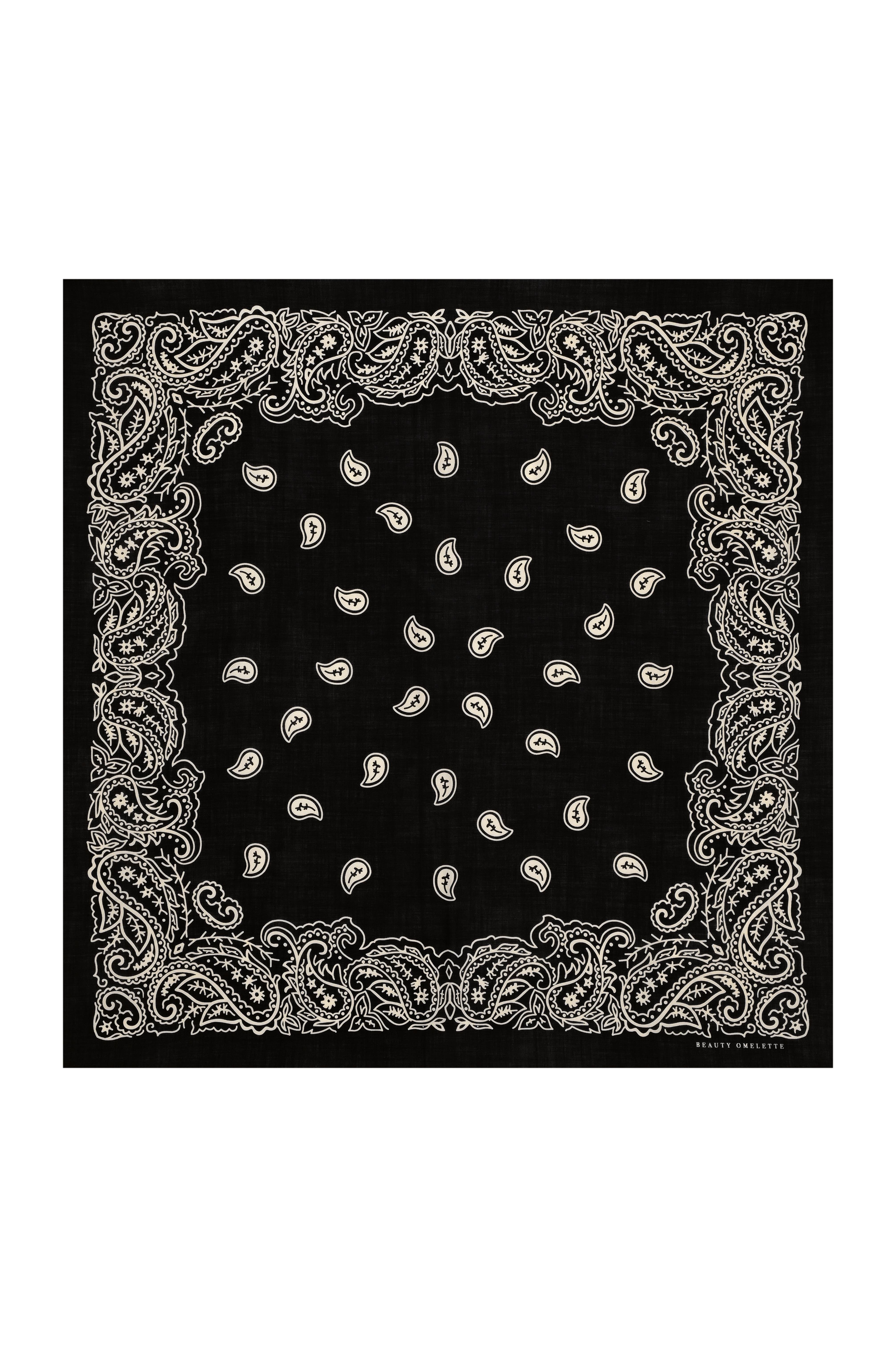 Siyah Şal Desen 140 x 140 Yün Şal