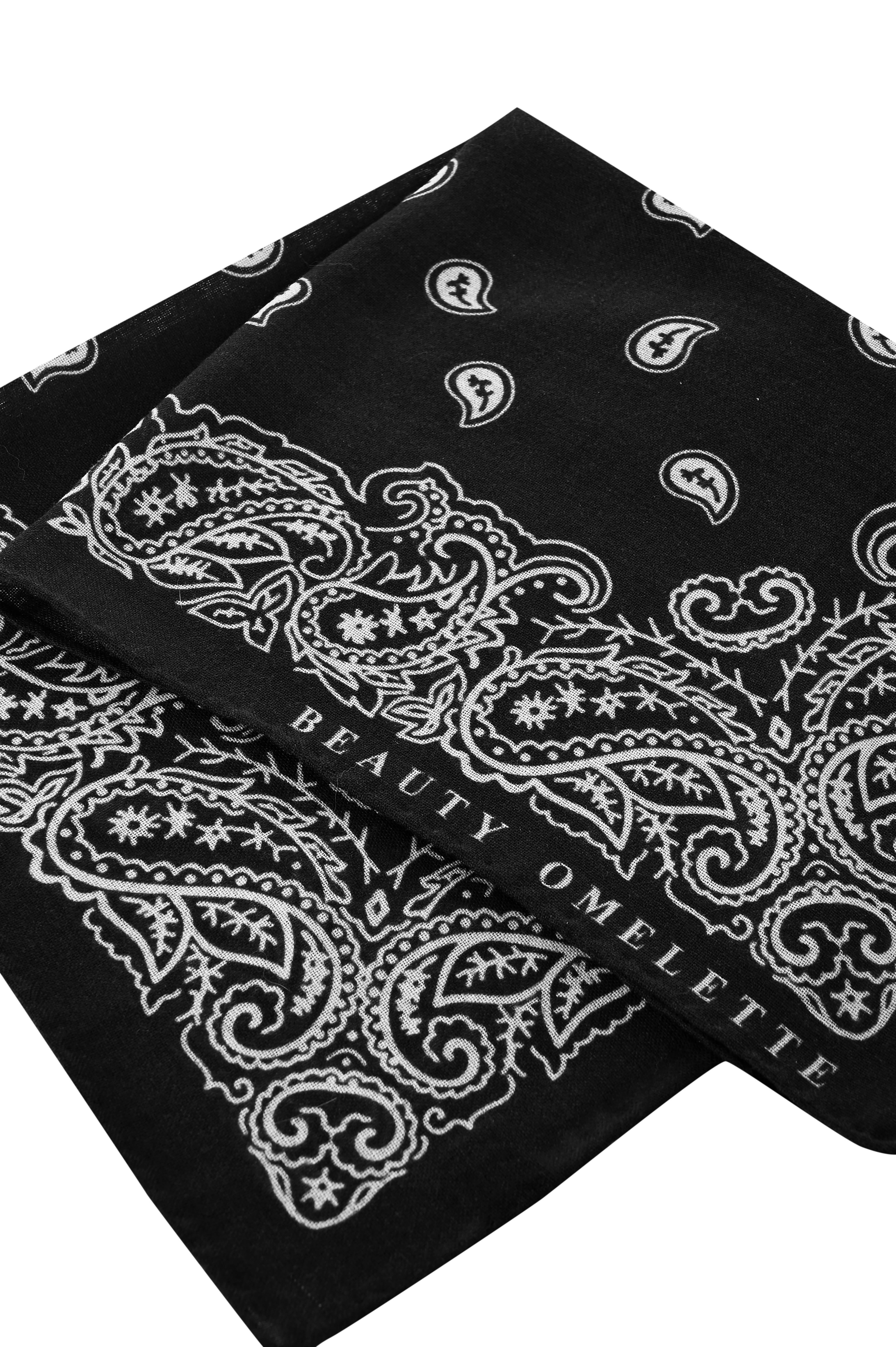 Siyah Şal Desen 55 X 55 Yün Şal