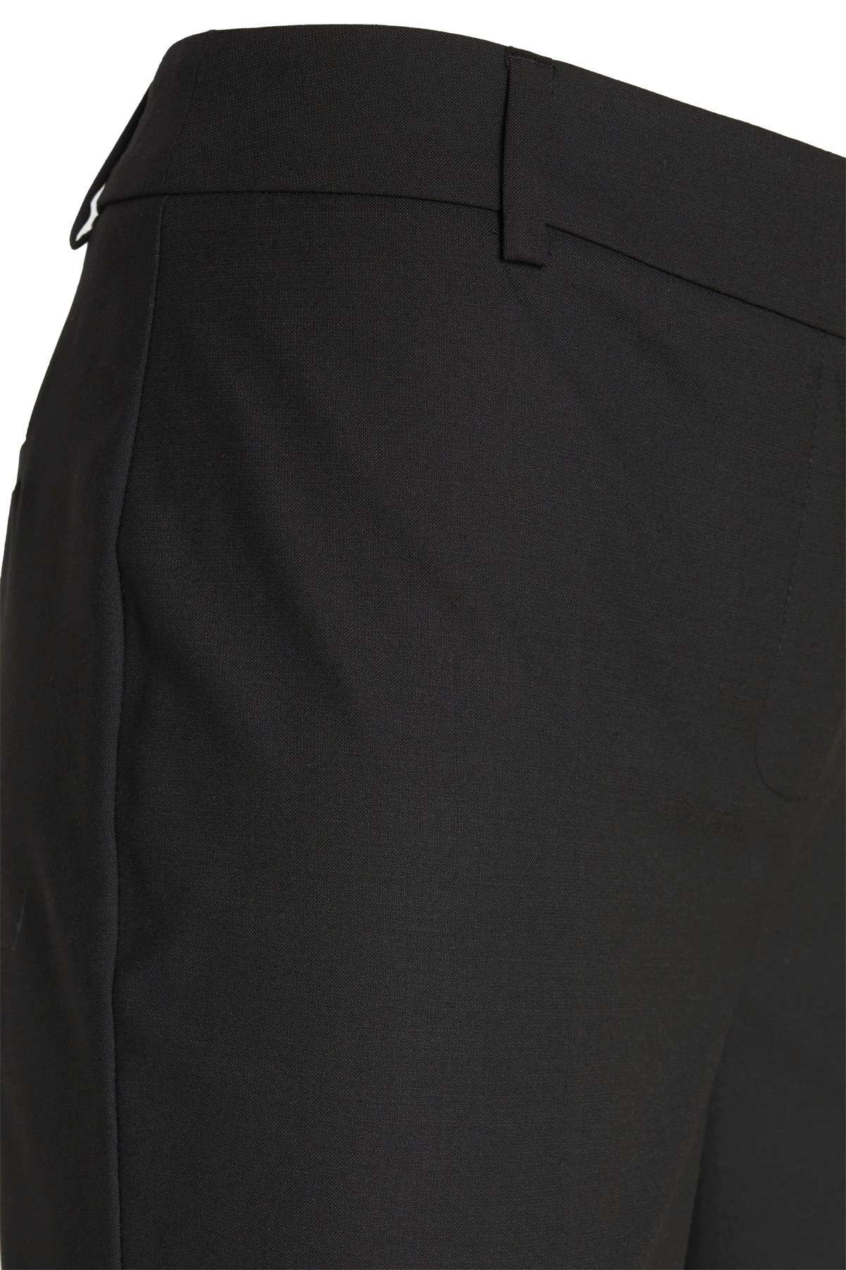 Siyah Straight Fit Yünlü Pantolon- Limited Edition