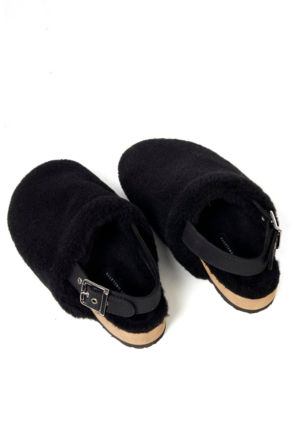 Siyah Teddy Sabo Sandalet