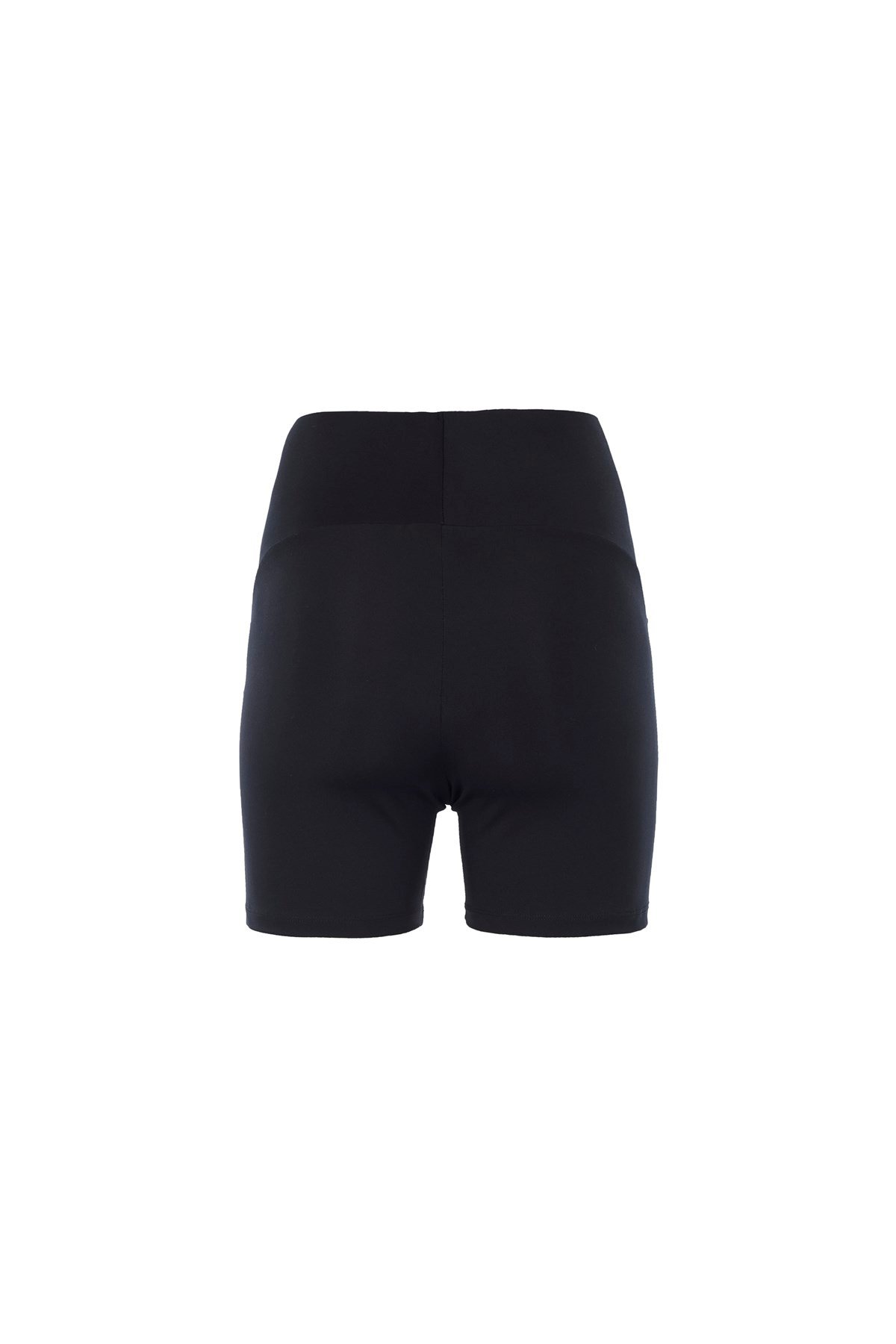 Siyah Toparlayıcı Kısa Spor Tayt