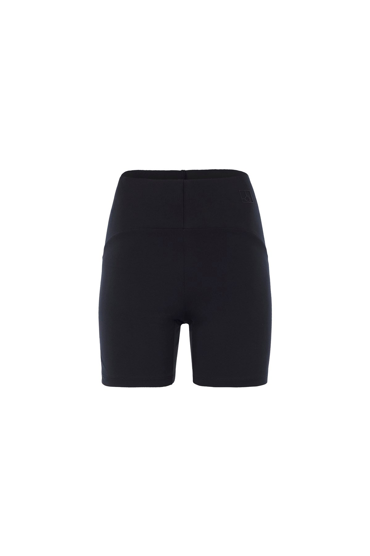 Siyah Toparlayıcı Kısa Spor Tayt