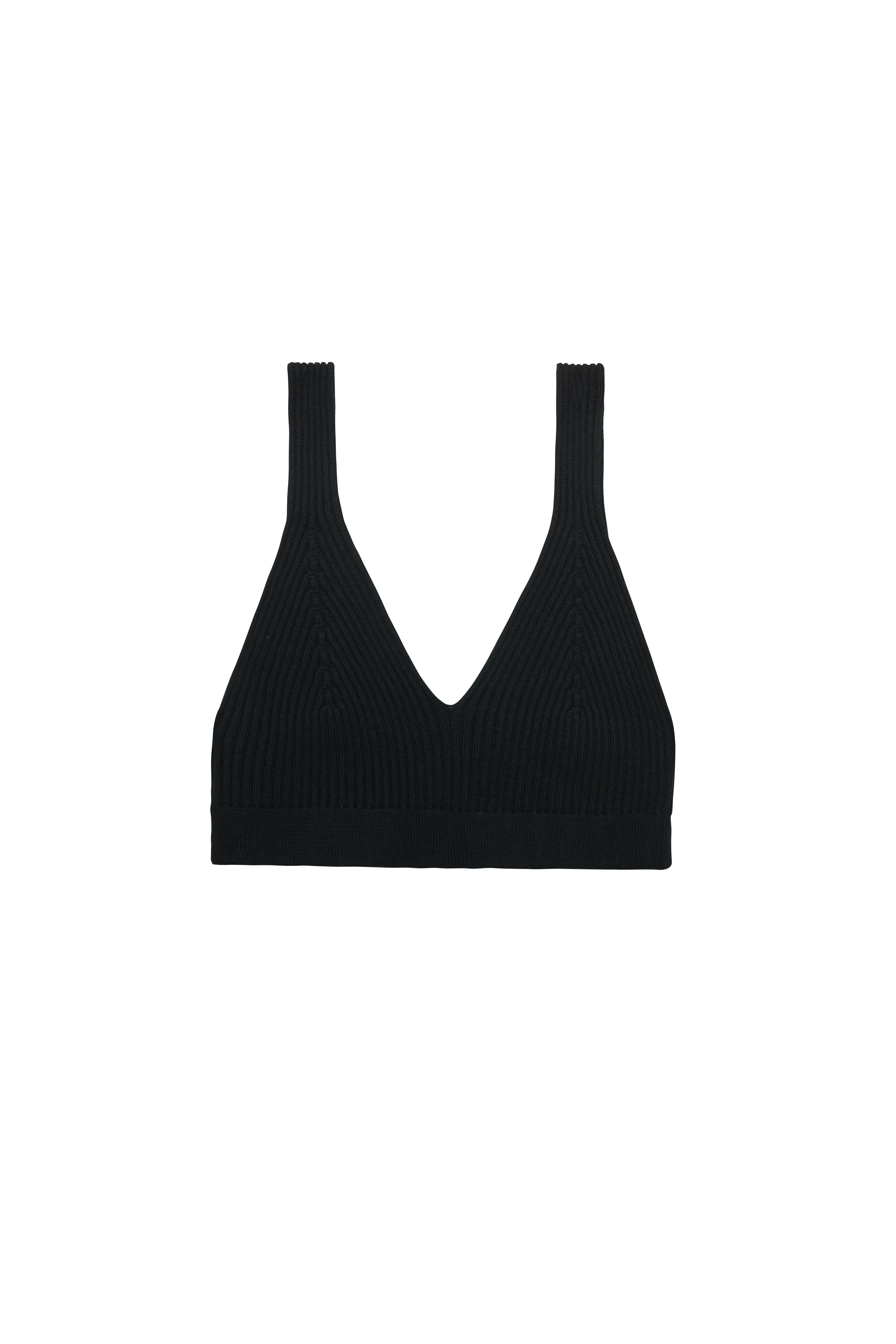 Siyah Triko Bra