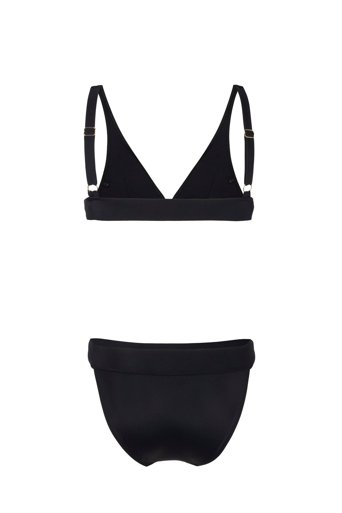 Siyah Üçgen Bant Detaylı Bikini