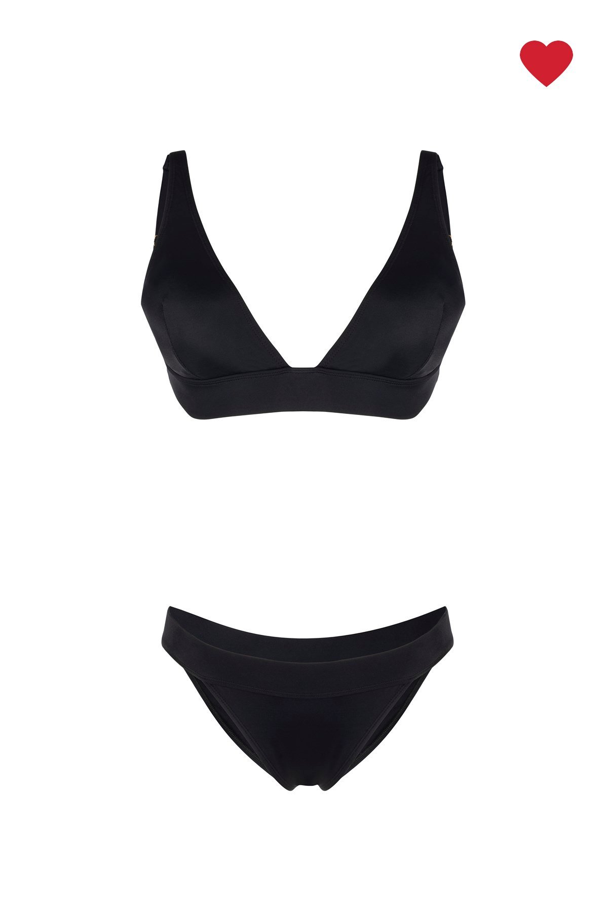 Siyah Üçgen Bant Detaylı Bikini