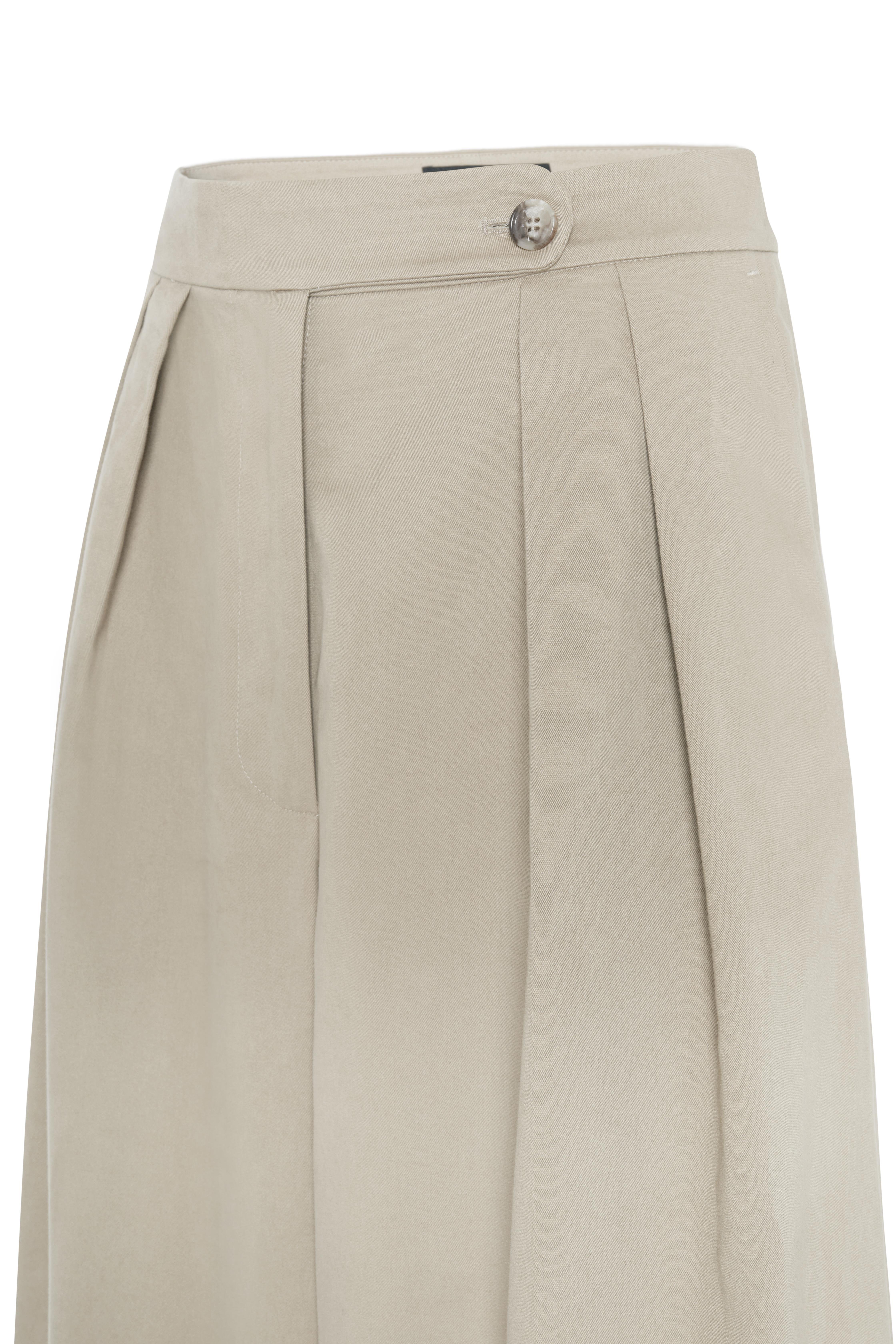 Taş Gabardin Palazzo Pantolon