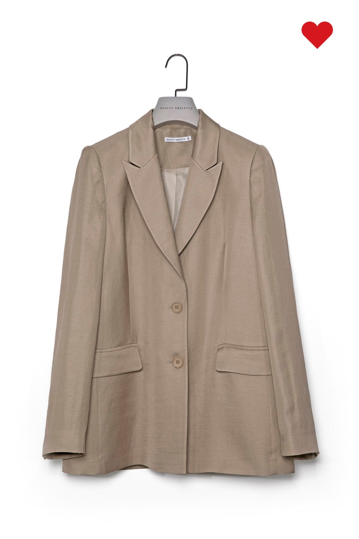 Vizon Keten Blazer Ceket