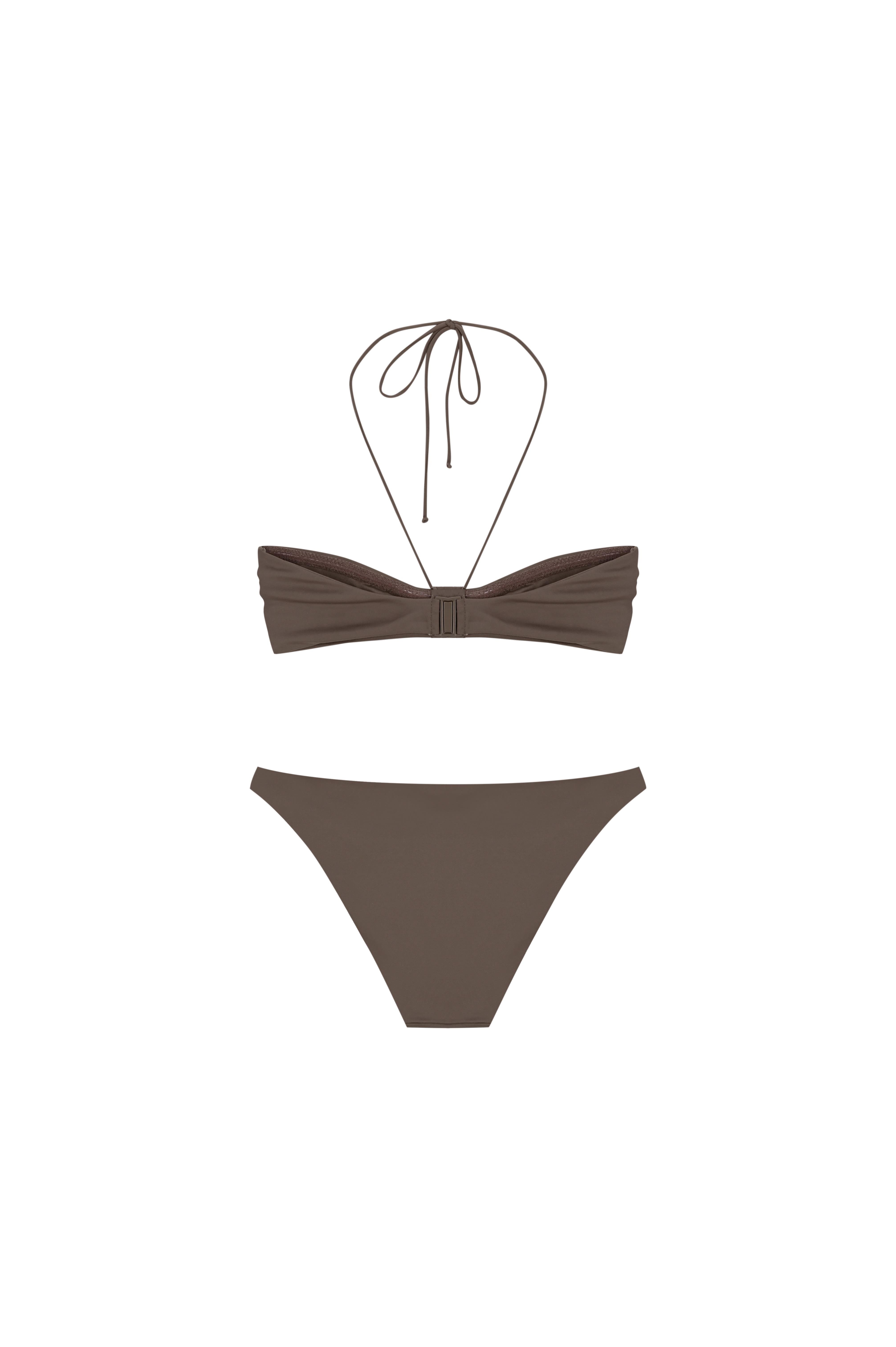 Vizon Logo Aksesuarlı Straplez Bikini