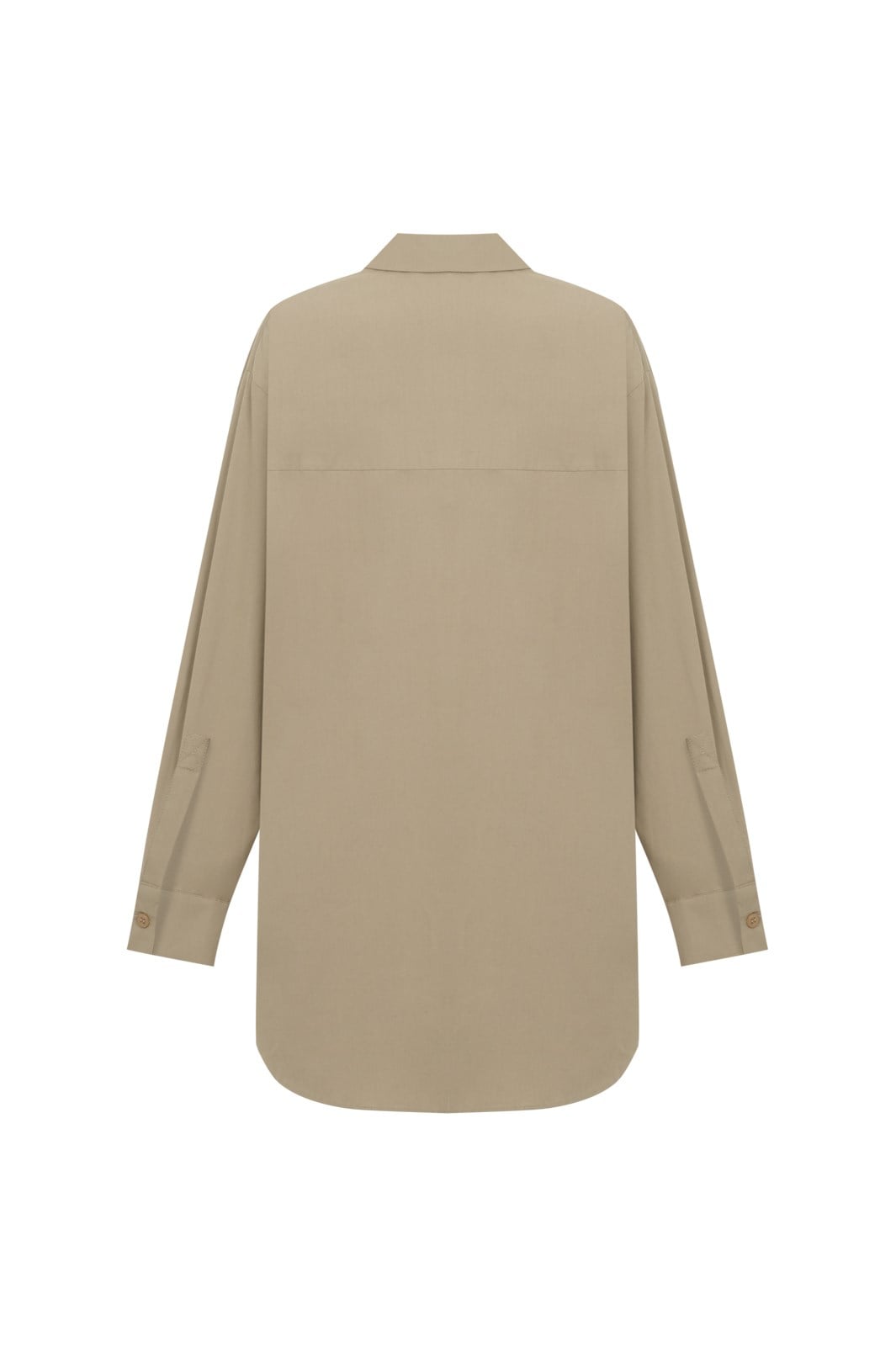 Vizon Oversize Poplin Gömlek Elbise