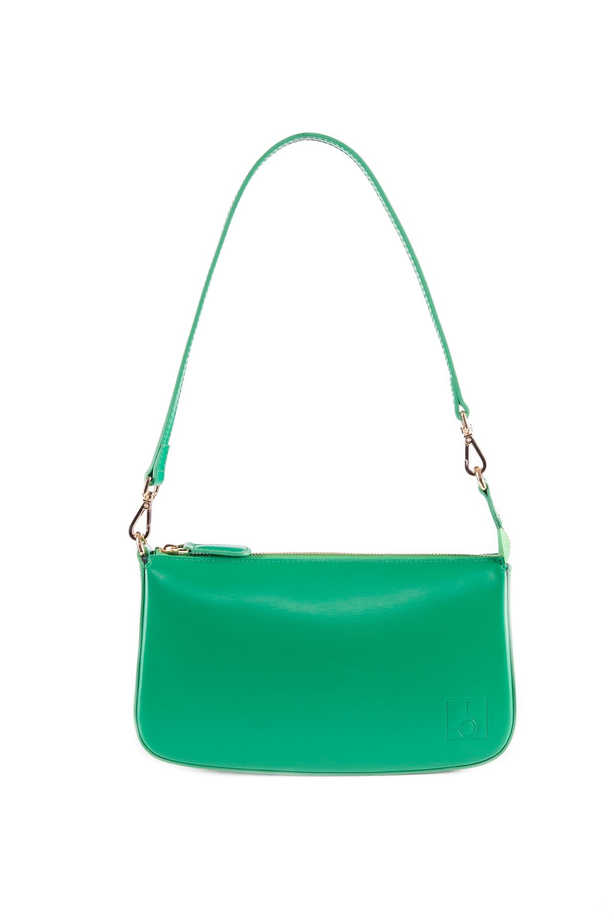 Yeşil Dokulu Classic Baguette Bag