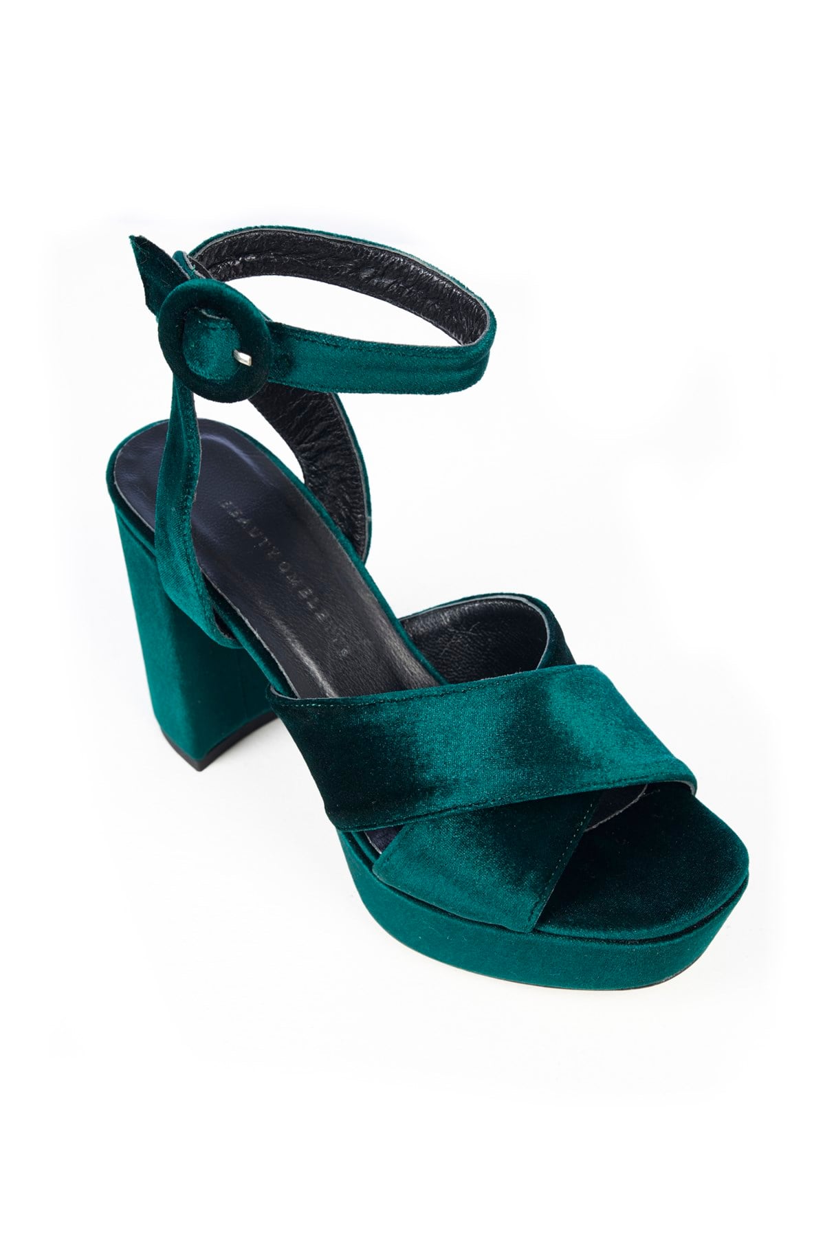 Yeşil Kadife Naomi Platform