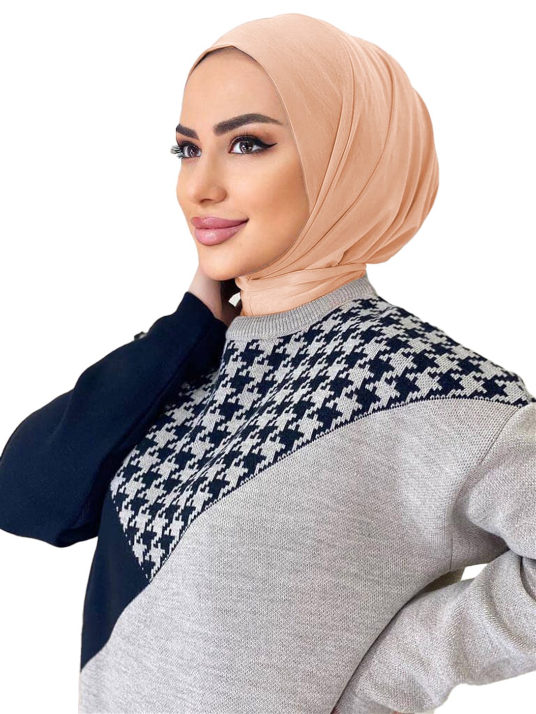 Çıtçıtlı Bayan Bone Şal