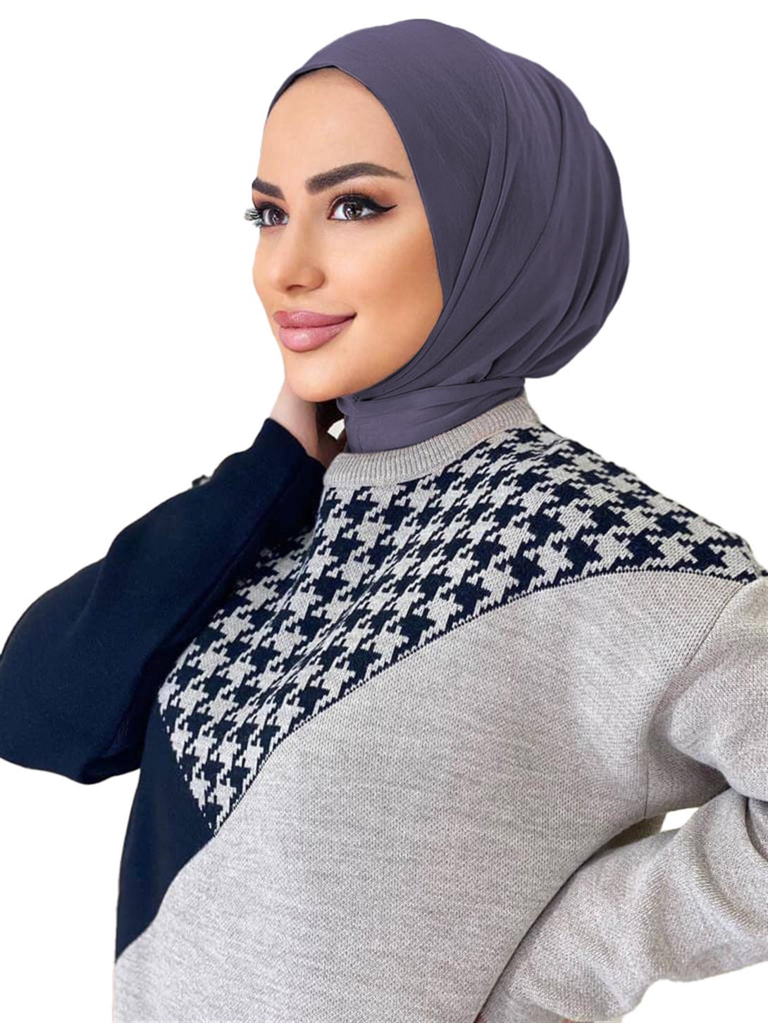 Çıtçıtlı Bayan Bone Şal