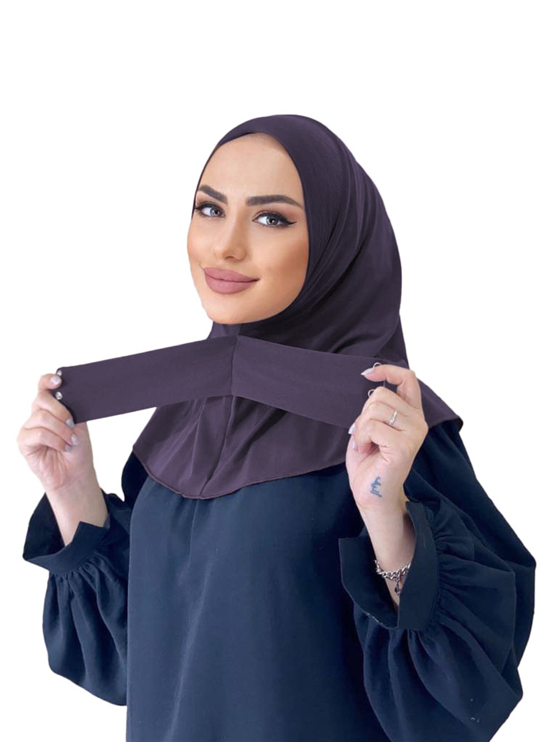 Çıtçıtlı Bayan Bone Şal