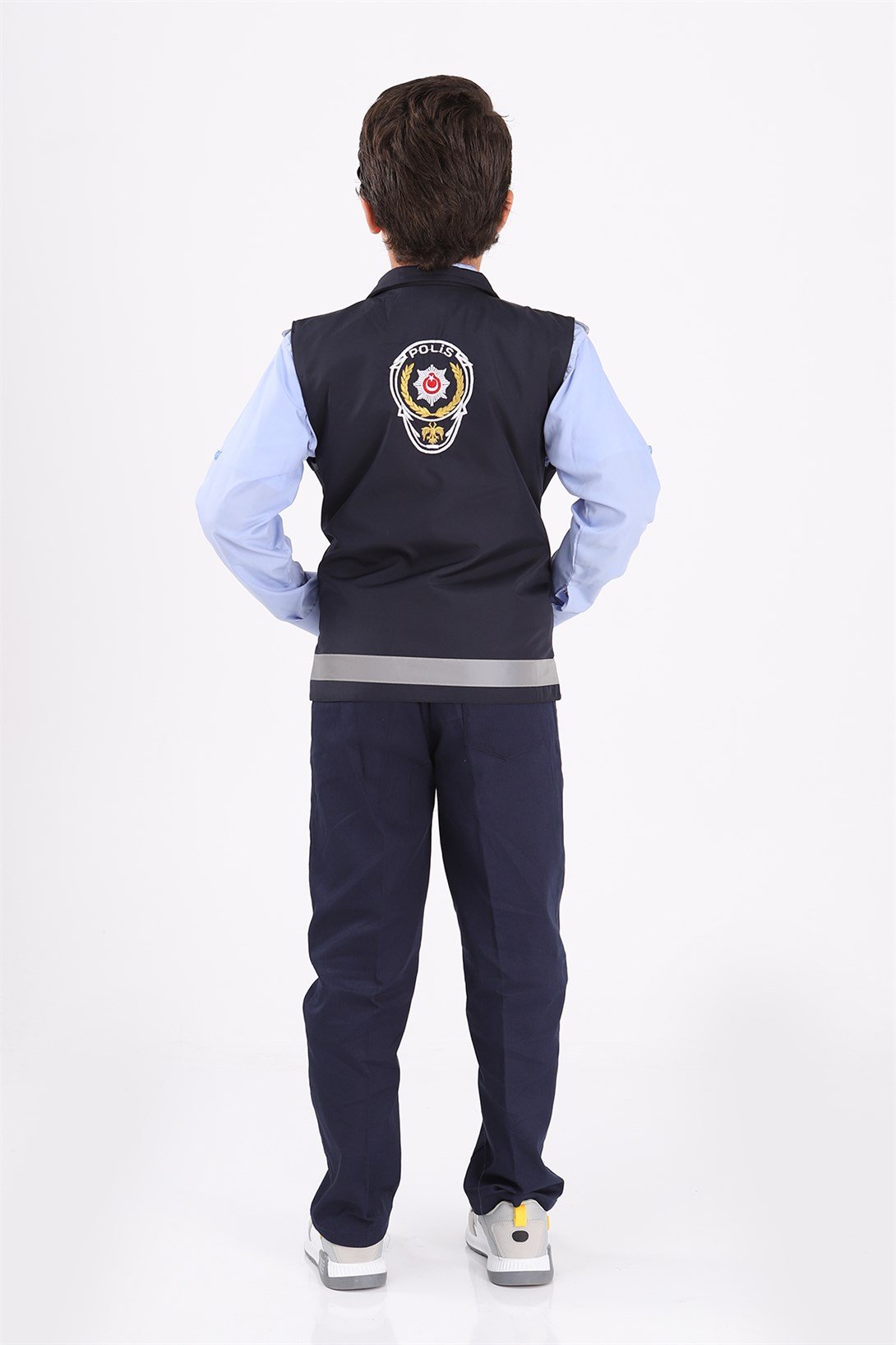 Çocuk Polis Kostümü Yelekli Takım
