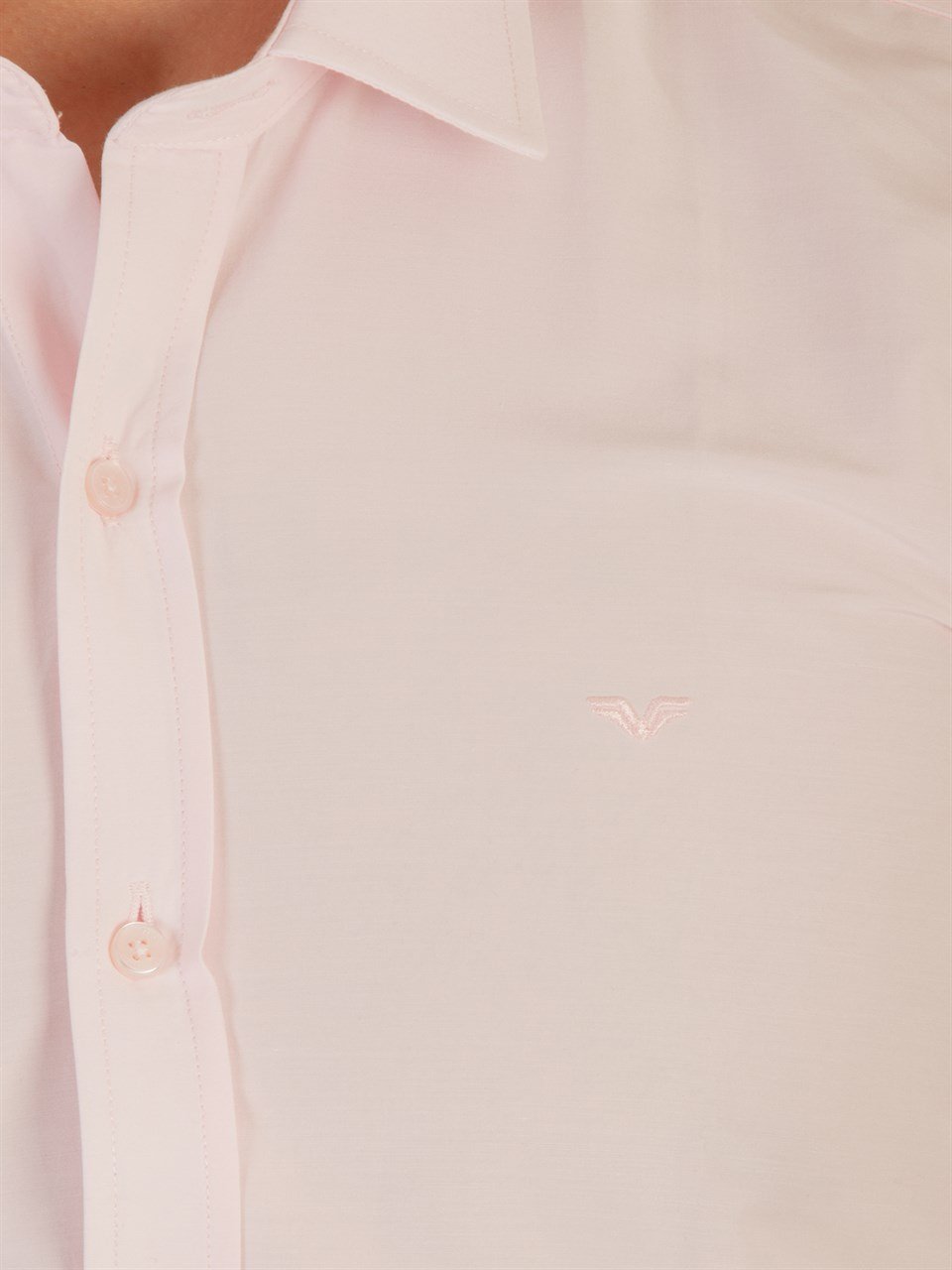  Morven Erkek A-Pembe Slim Fit Dar Kesim Düz Sert Yaka Uzun Kollu Gömlek