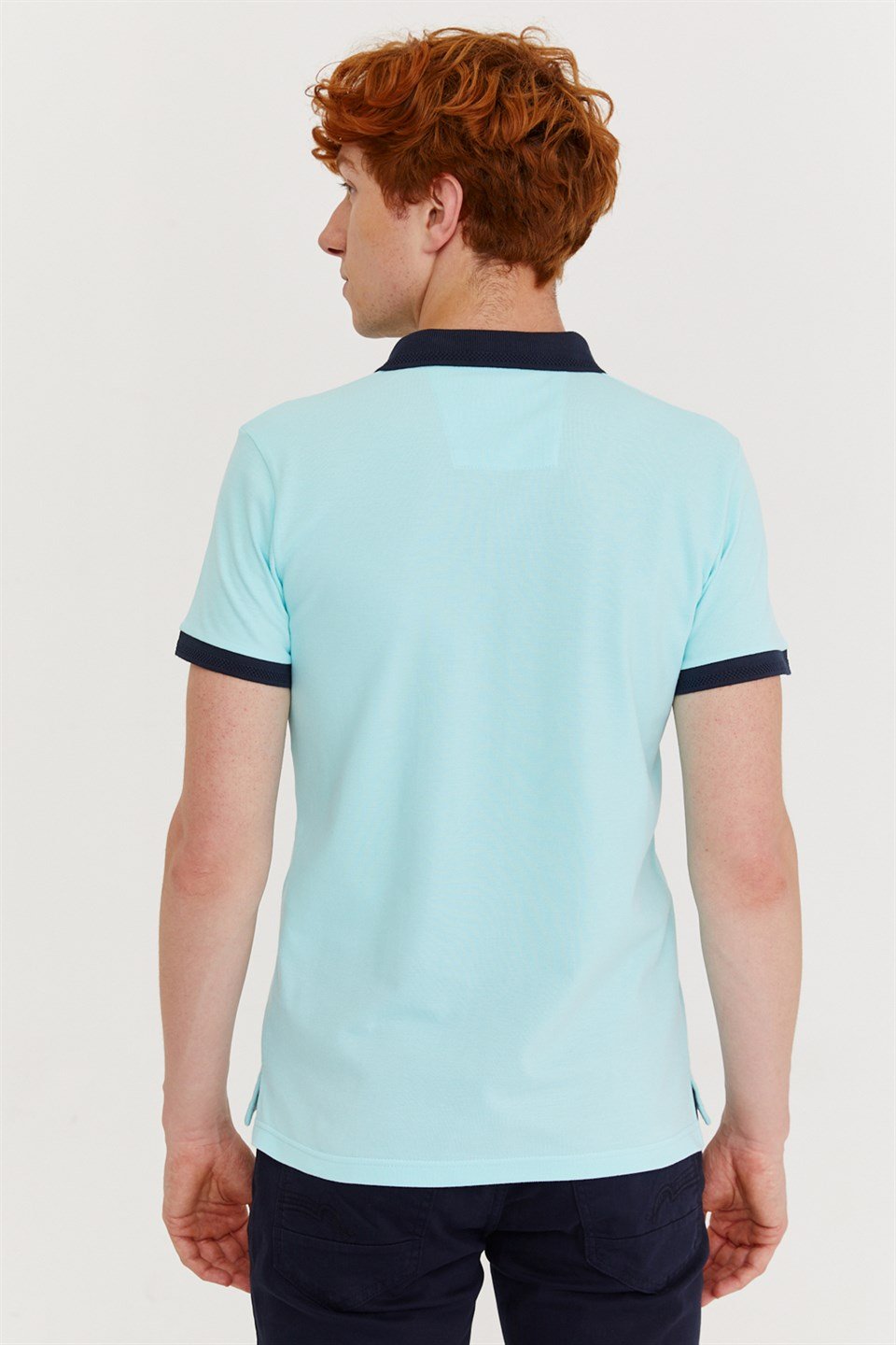 Morven Erkek Açık Yeşil Basic Polo Yaka Cepsiz Dynamik Fit Rahat Kesim T-Shirt