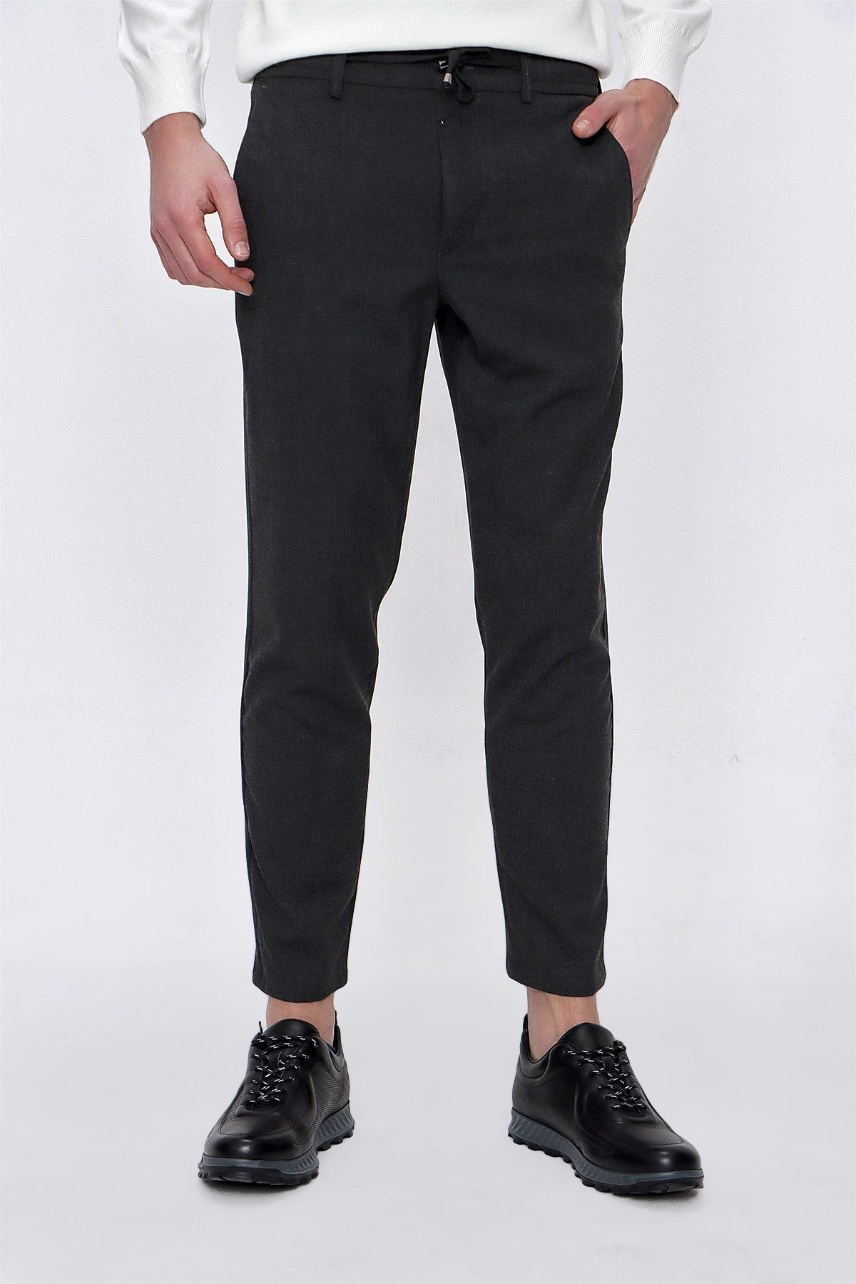  Morven Erkek Antrasit Slim Fit Lastikli Spor Pantolon