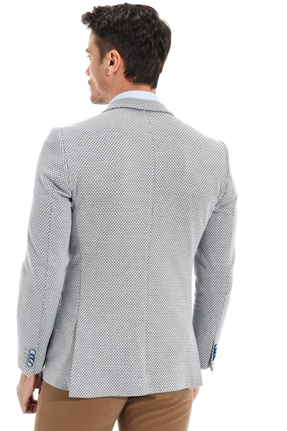  Morven Erkek Cotton Trend Slim Fit Ceket Lacivert