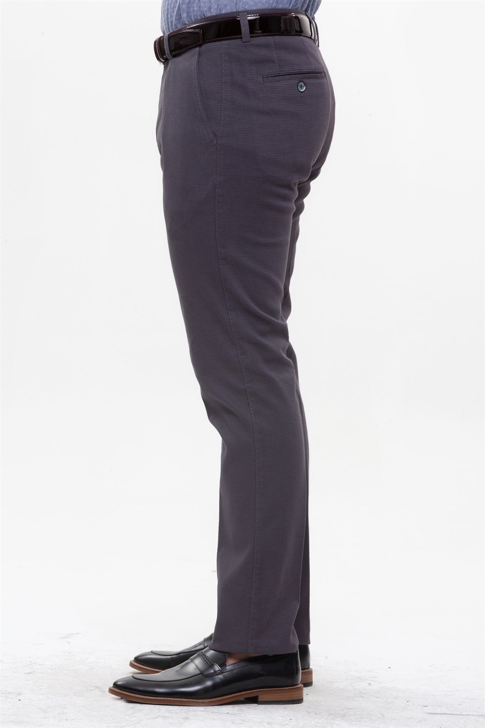  Morven Erkek Eyfel Slim Fit Pantolon Füme