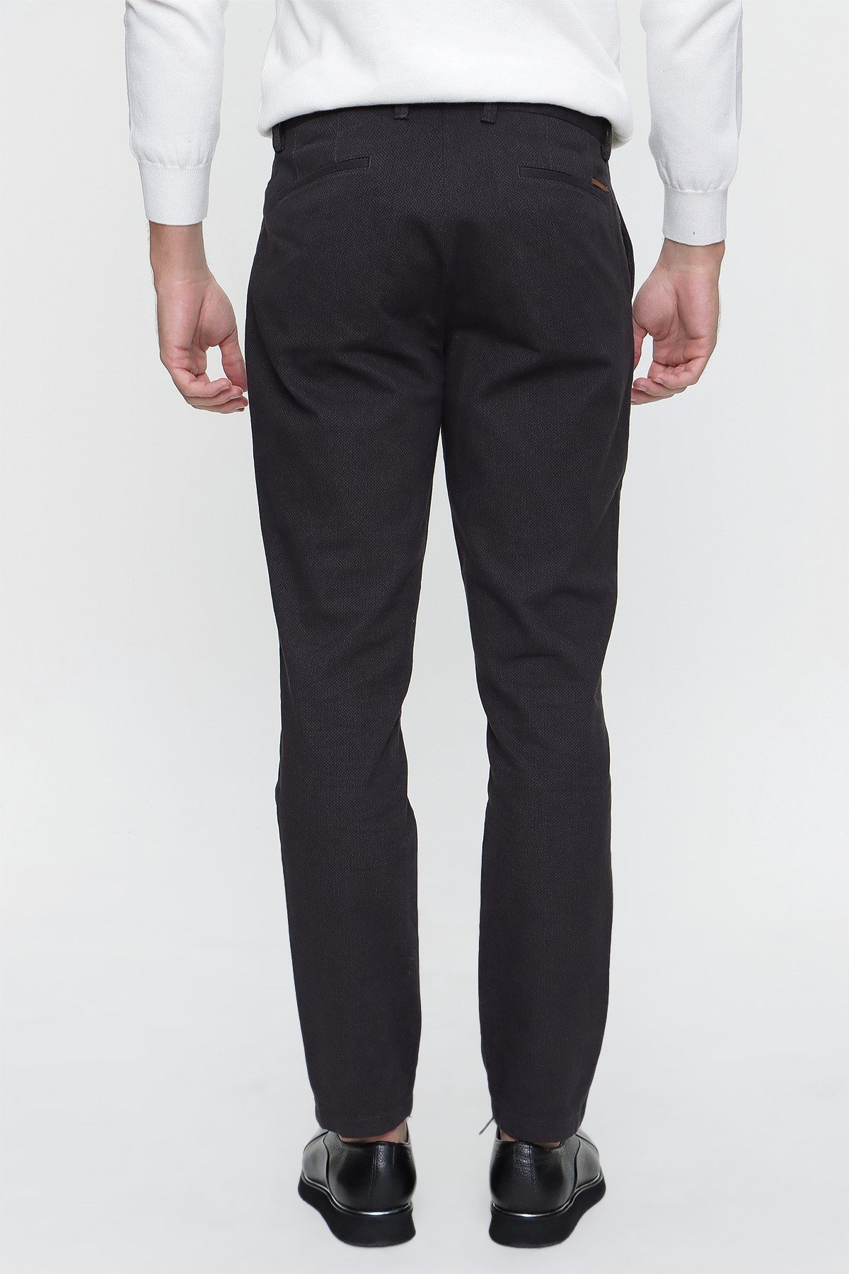  Morven Erkek Füme Palermo Pamuklu Slim Fit Yan Cep Keten Pantolon