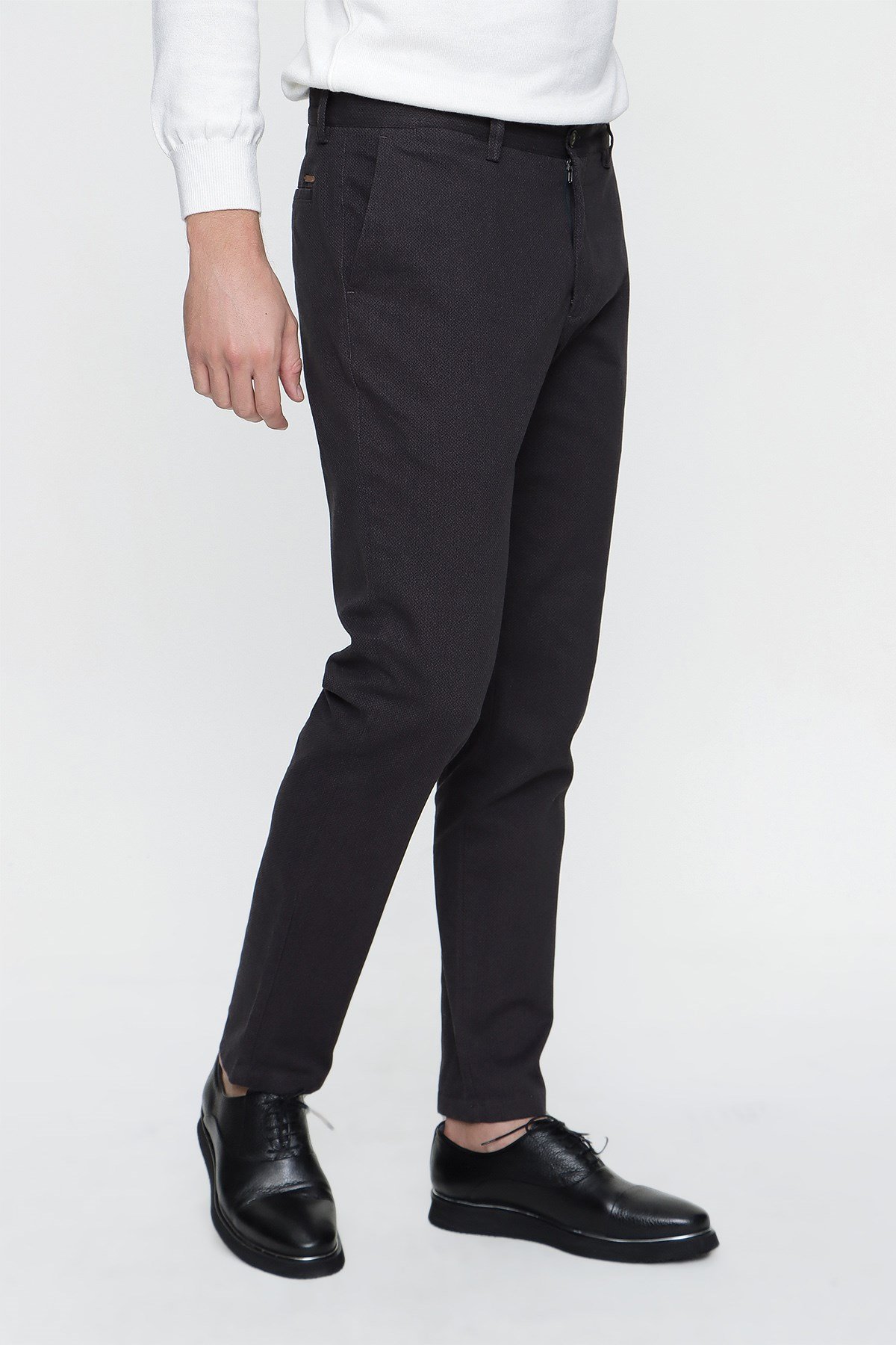  Morven Erkek Füme Palermo Pamuklu Slim Fit Yan Cep Keten Pantolon