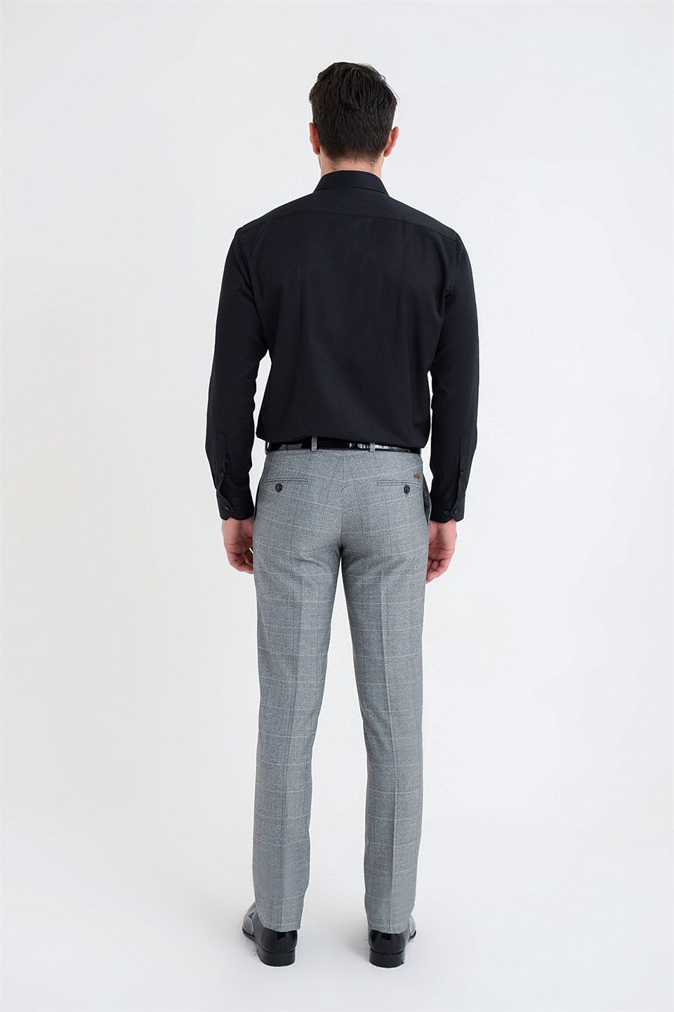 Morven Erkek Gri Slim Fit Yan Cep Kumaş Pantolon