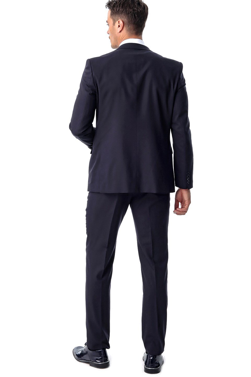  Morven Erkek Lacivert Basic Düz Dynamik Fit Rahat Kesim 6 Drop Takım Elbise