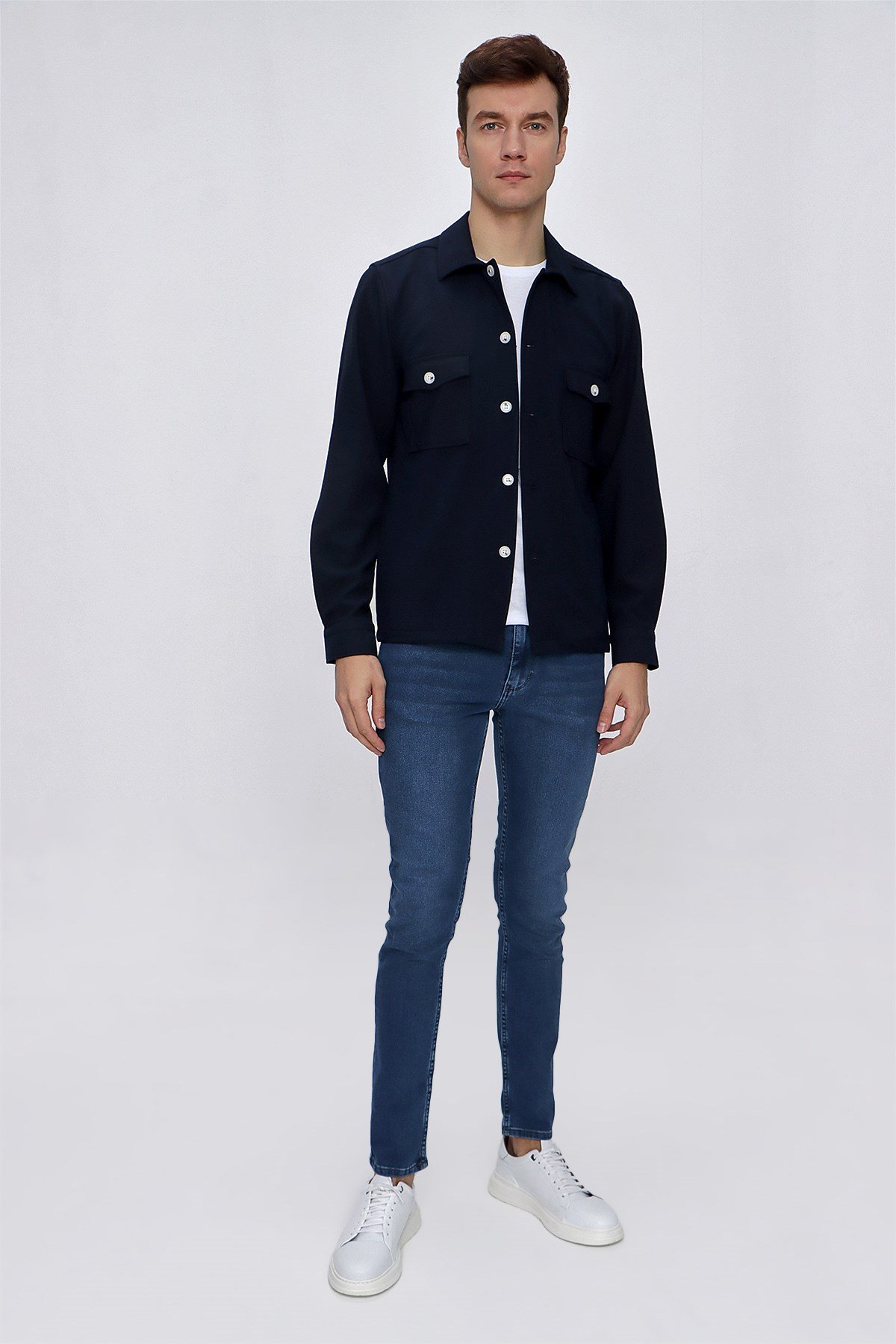  Morven Erkek Lacivert Icon Walker Dynamic Fit Rahat Kesim Mont