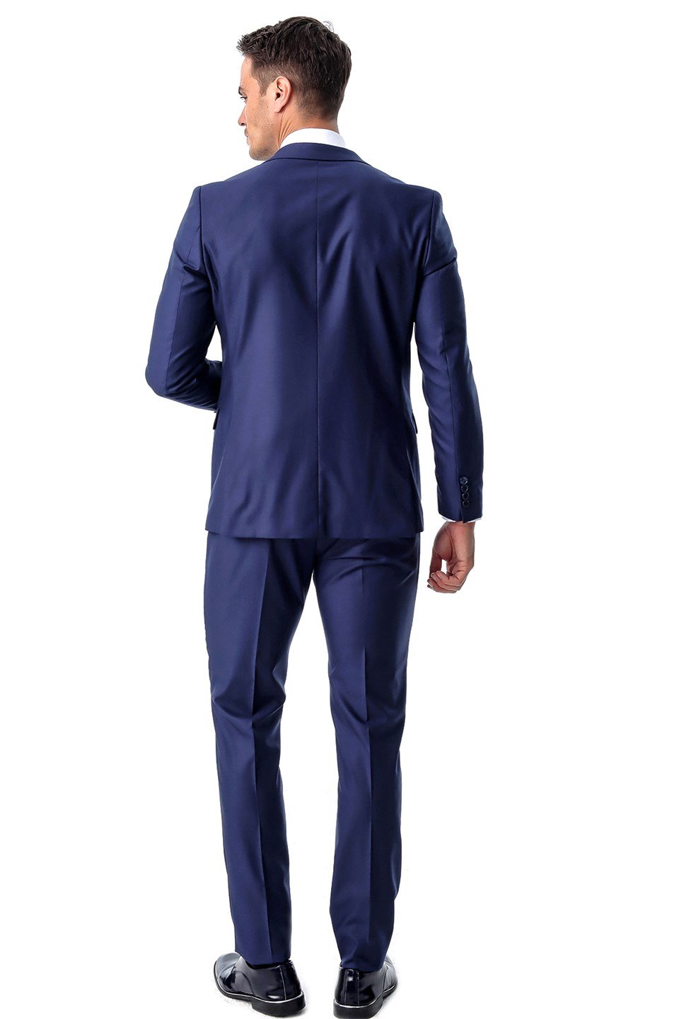  Morven Erkek Marine Basic Düz Slim Fit Dar Kesim 6 Drop Takım Elbise
