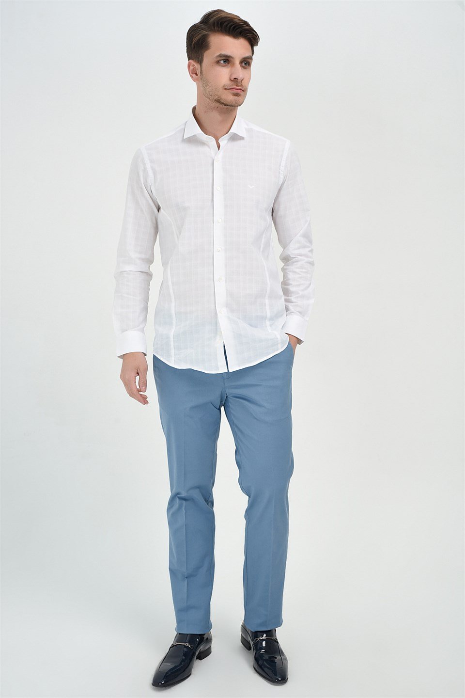  Morven Erkek Mavi Hunter Dinamik Fit Pantolon