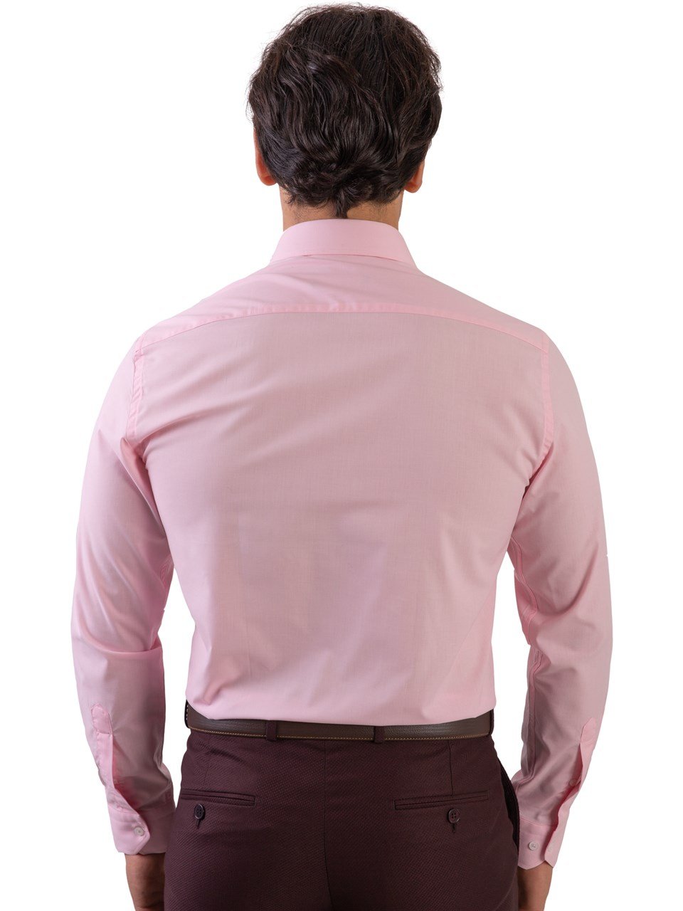  Morven Erkek Pembe Elegance Slim Fit Uzun Kollu Gömlek