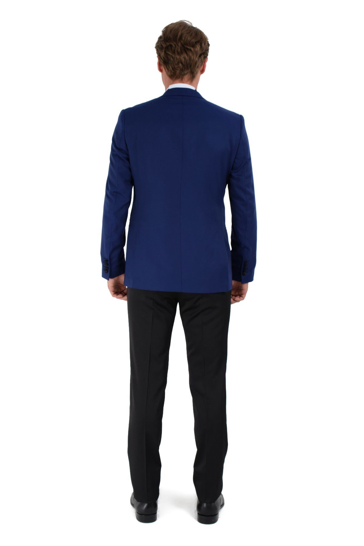  Morven Erkek Saks Mavisi Broadway Slim Fit Damatlık Takım Elbise