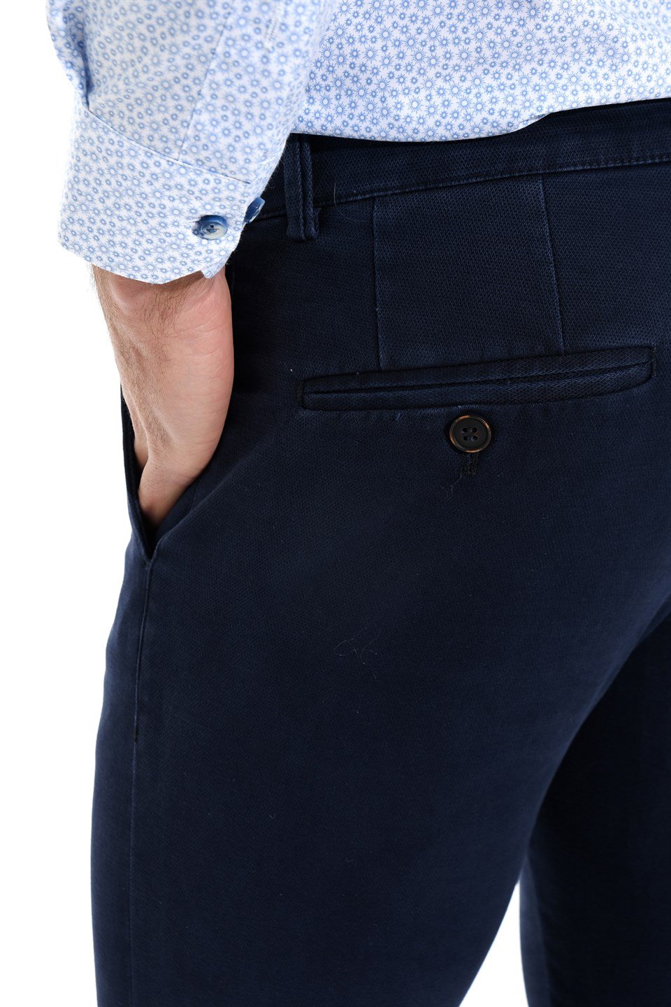  Morven Erkek Streak Slimfit Pantolon Lacivert