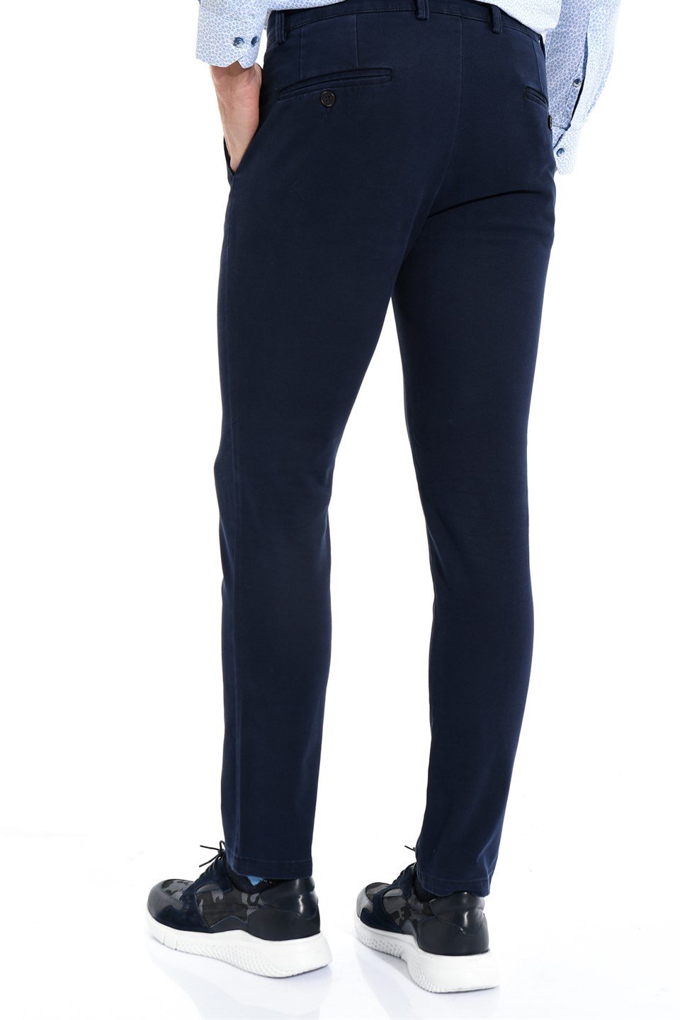  Morven Erkek Streak Slimfit Pantolon Lacivert