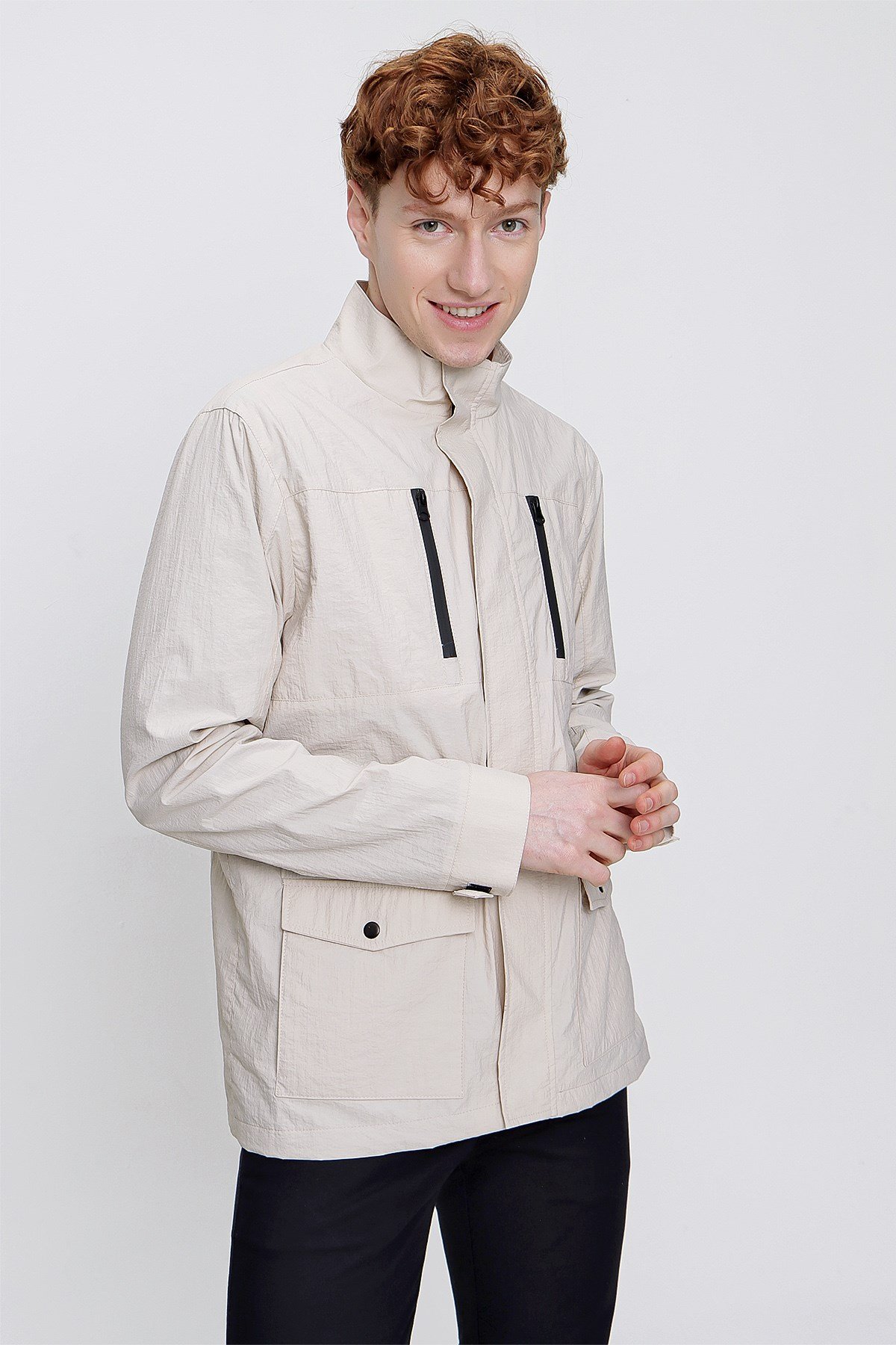 Morven Erkek Taş Pablo Dynamic Fit Safari Mont