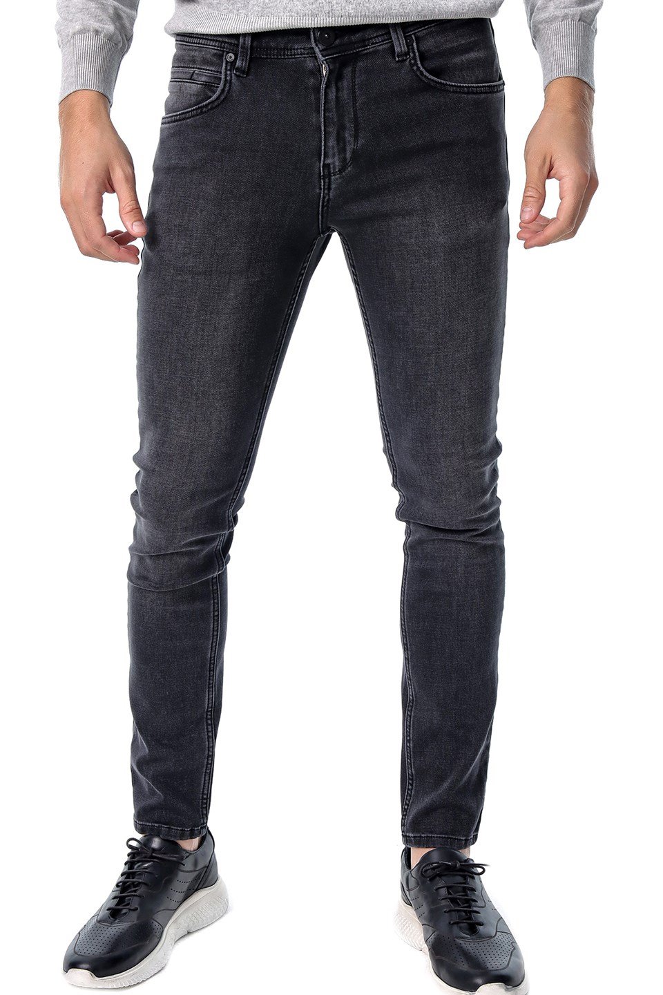  Morven Erkek Yves 5 Cep Kot Pantolon Siyah