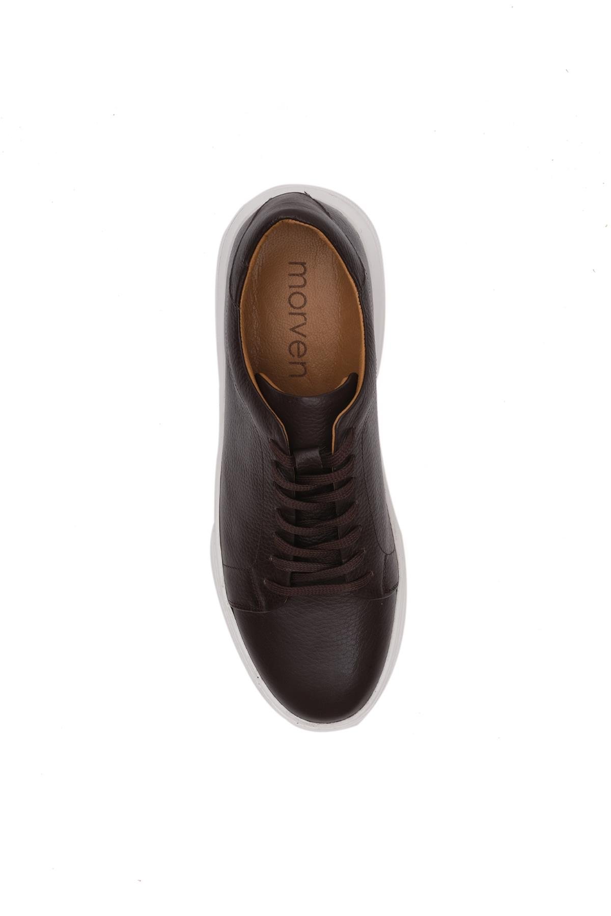 KAHVE Mevsimlik Casual Deri Spor Ayakkabı