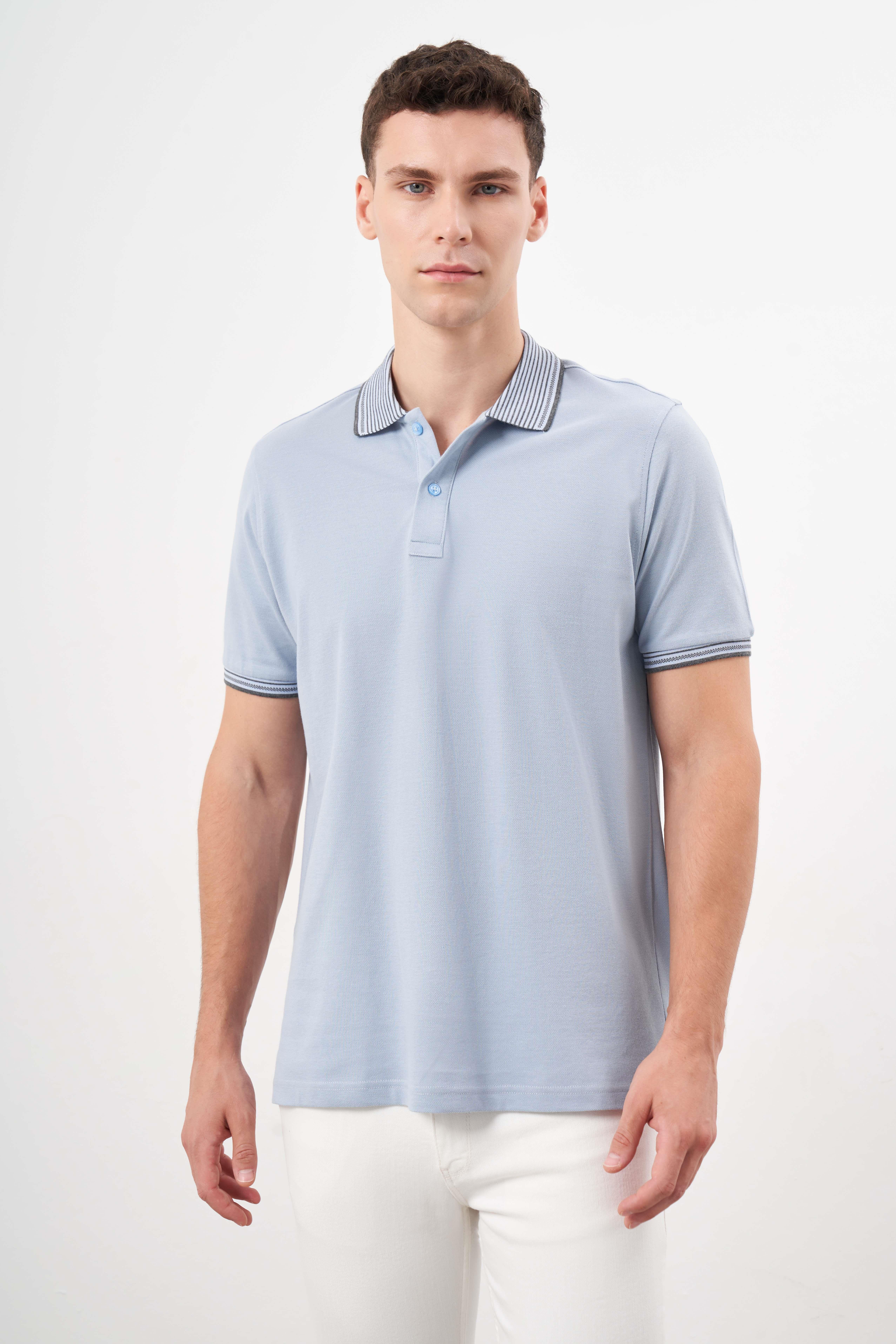 Morven Erkek A. MAVİ Trend Polo Yaka Dynamic Fit T-Shirt