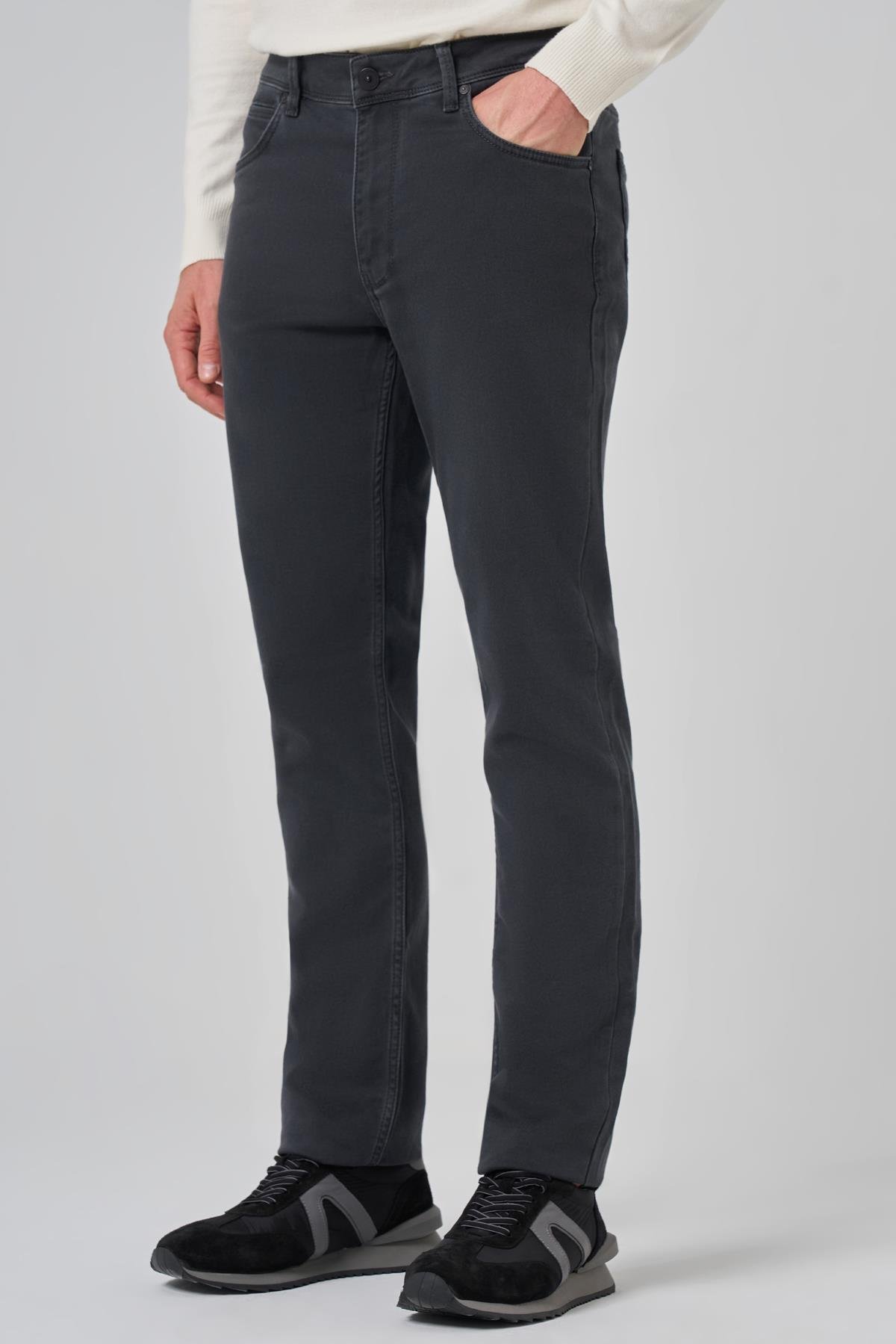 Morven Erkek Füme Denim 5 Cep Dynamic Fit Jean Kot Pantolon
