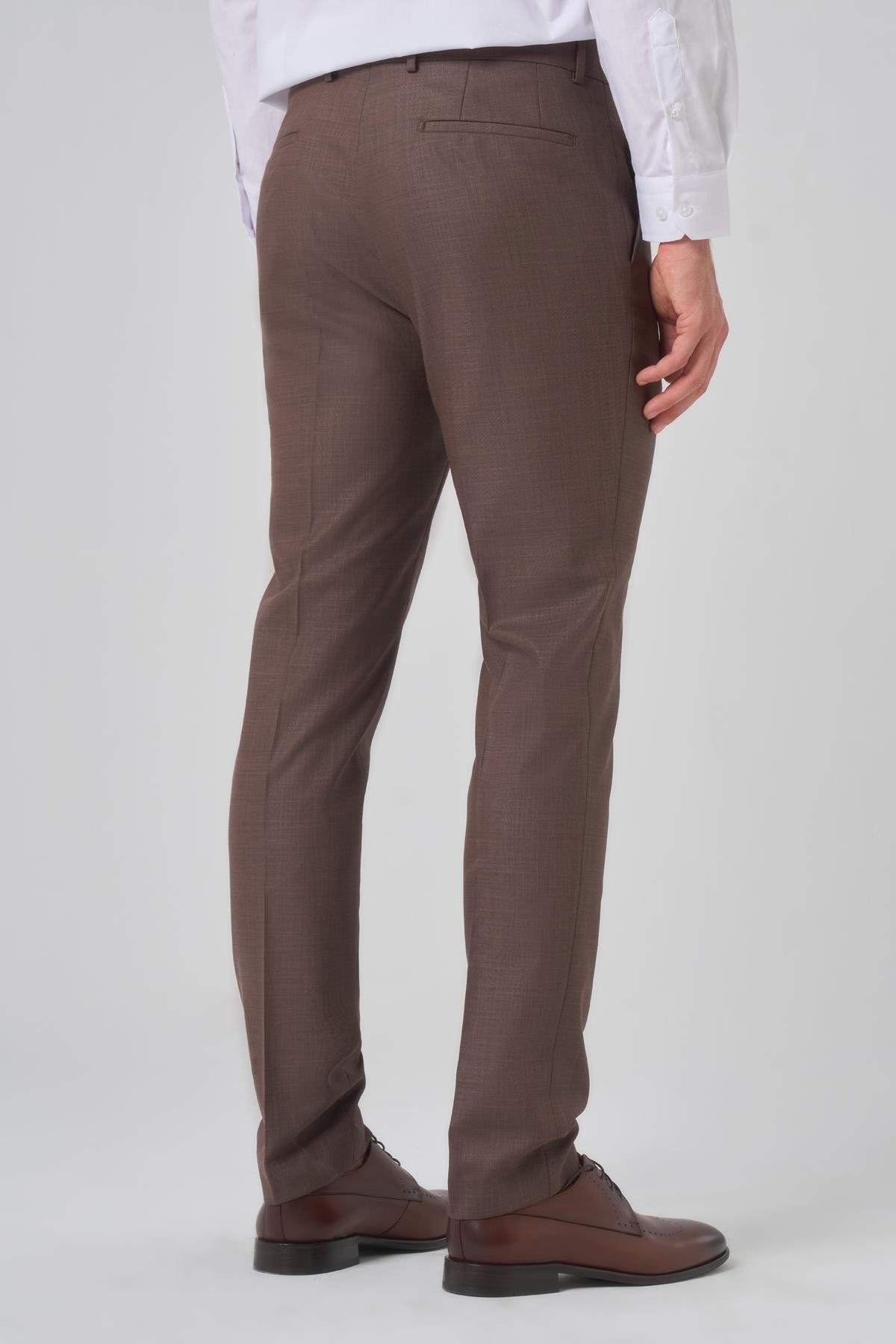 Morven Erkek KAHVE Klasik Slim Fit Dar Kesim Pantolon