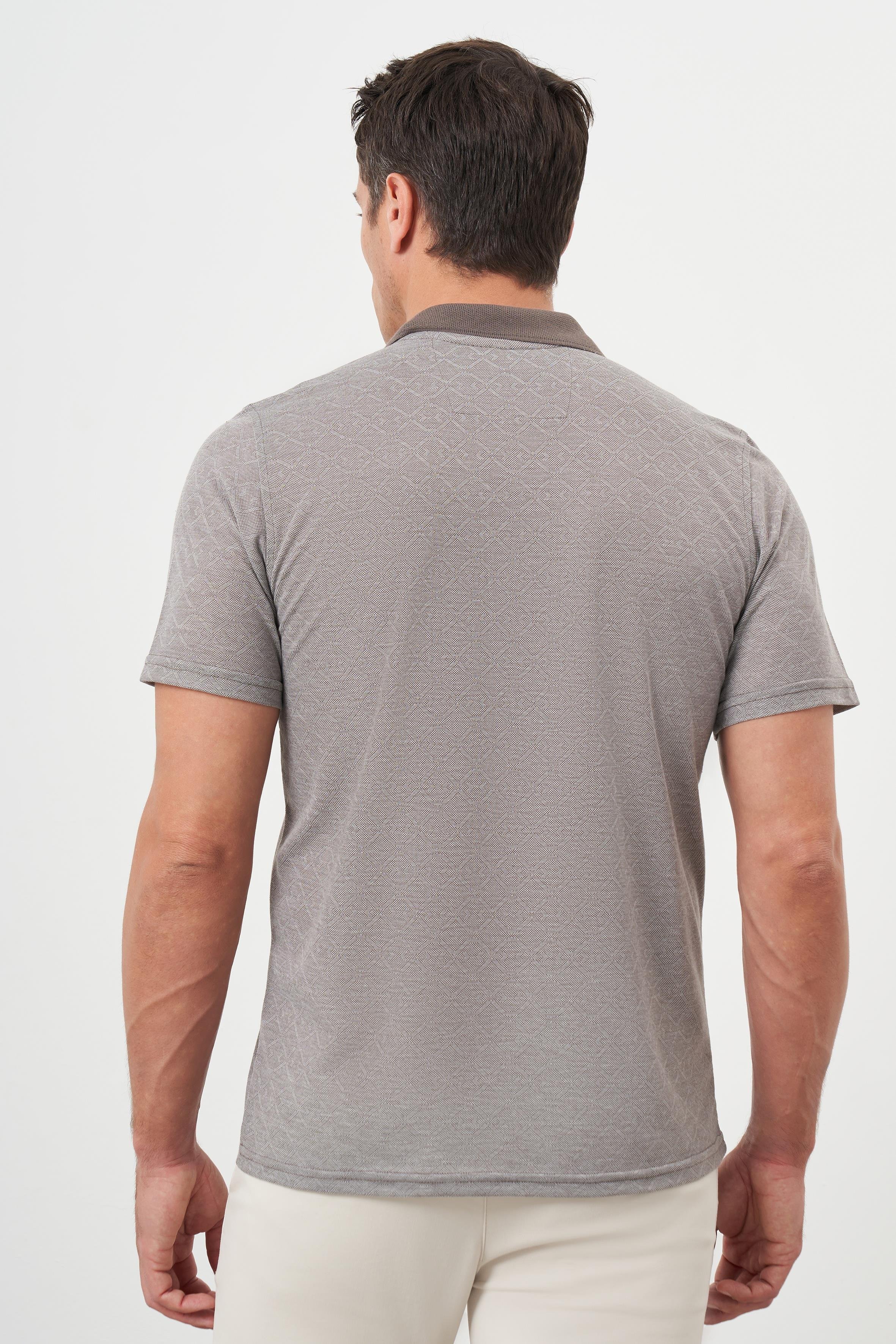 Morven Erkek KAHVE Trend Cepli Polo Yaka T-Shirt