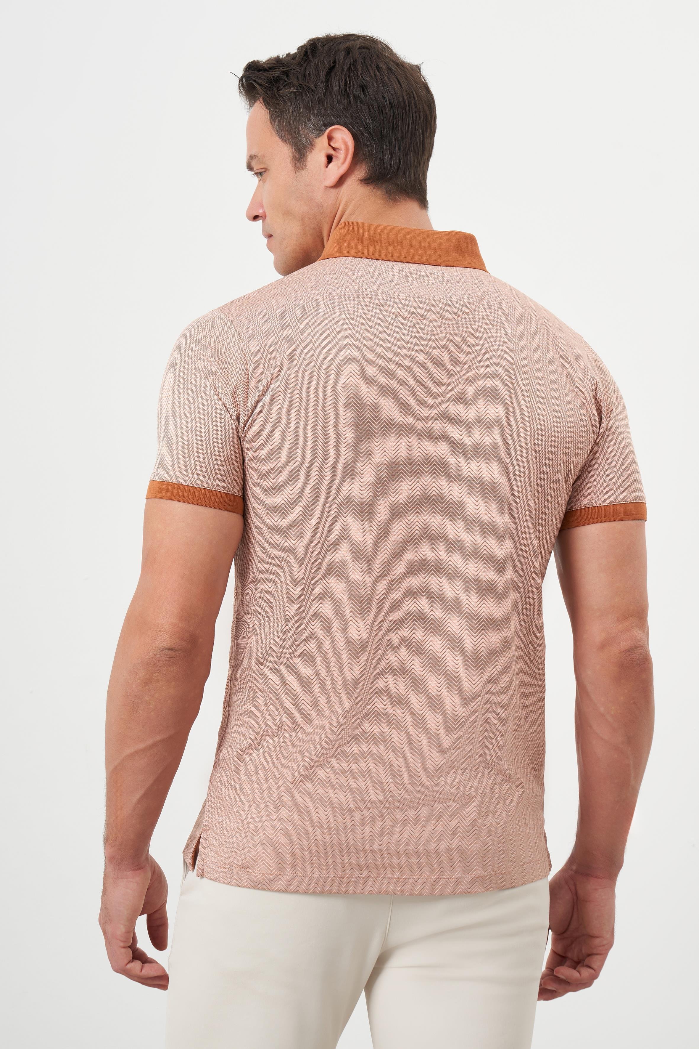 Morven Erkek Kiremit Trend Polo Yaka Dynamic Fit T-Shirt