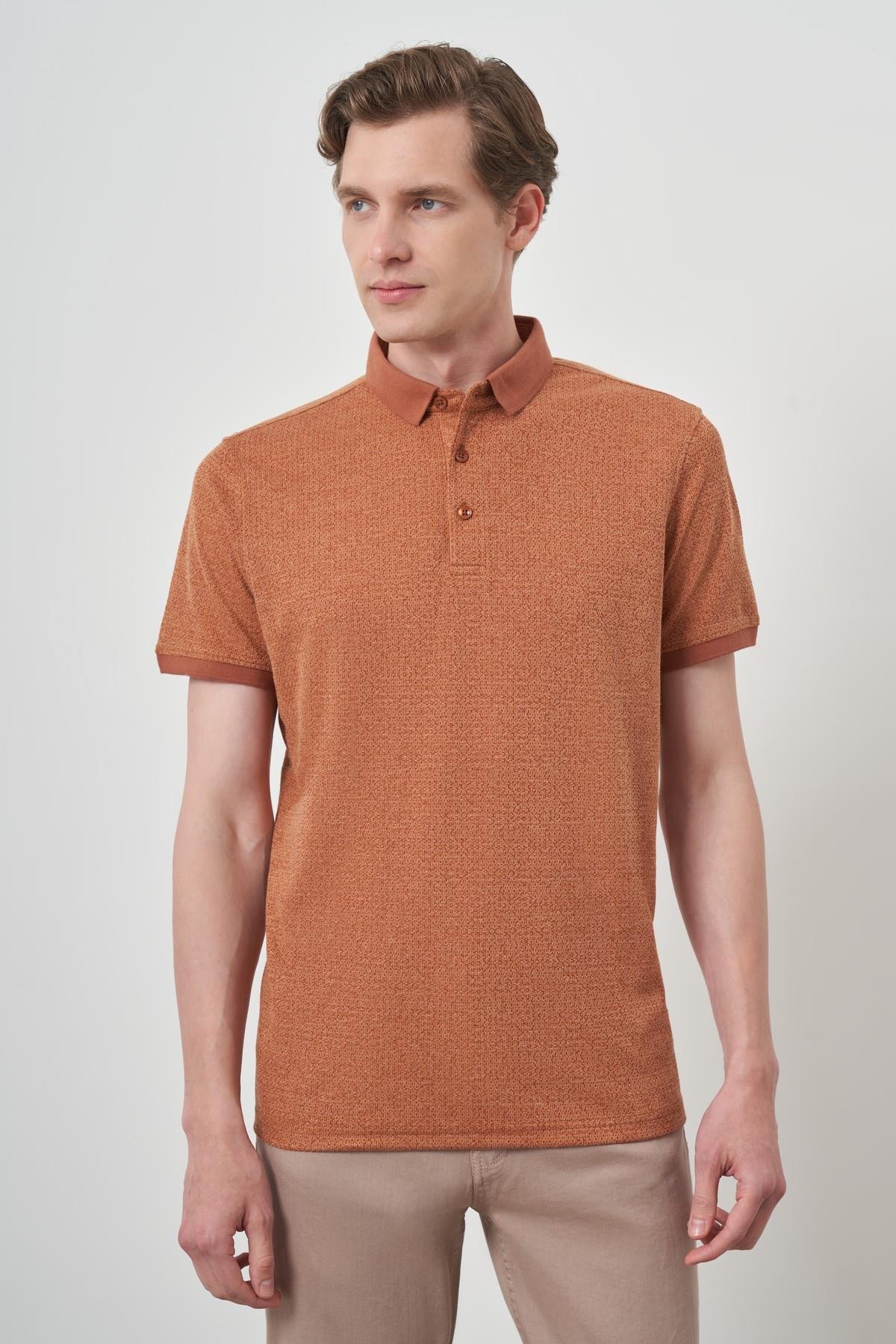 Morven Erkek Kiremit Trend  Polo Yaka T-Shirt