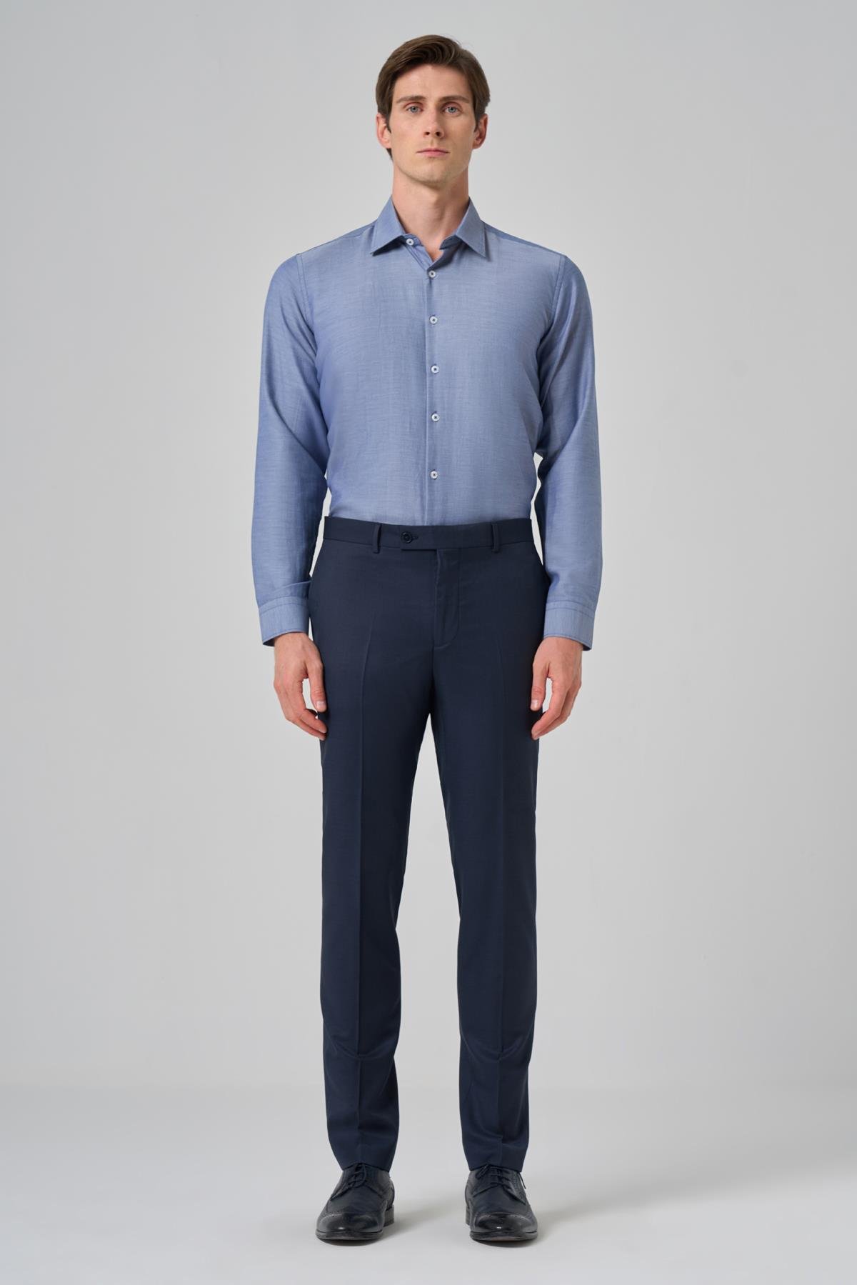 Morven Erkek KOYU LACİVERT Klasik Slim Fit Dar Kesim Pantolon