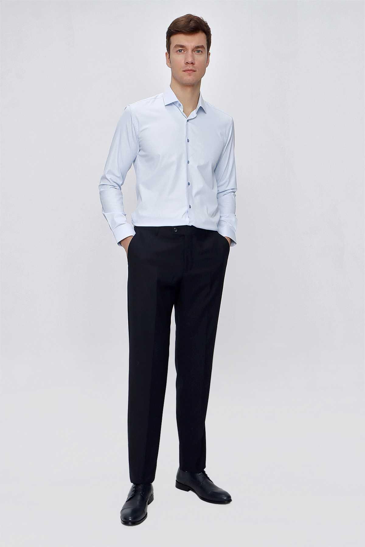 Morven Erkek Lacivert Basic Liparis Dynamic Fit Classic Pantolon