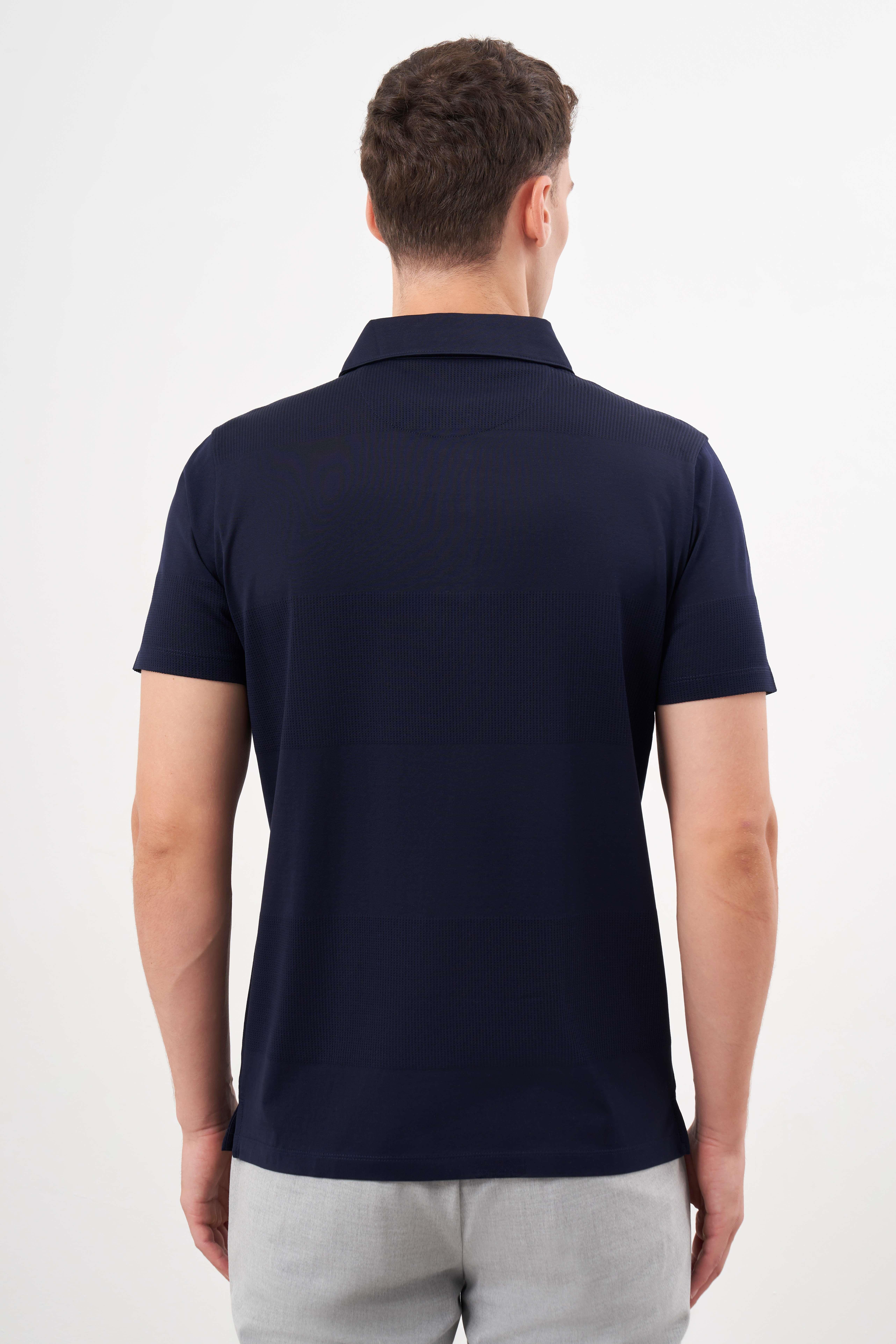 Morven Erkek Lacivert Trend Polo Yaka Dynamic Fit T-Shirt